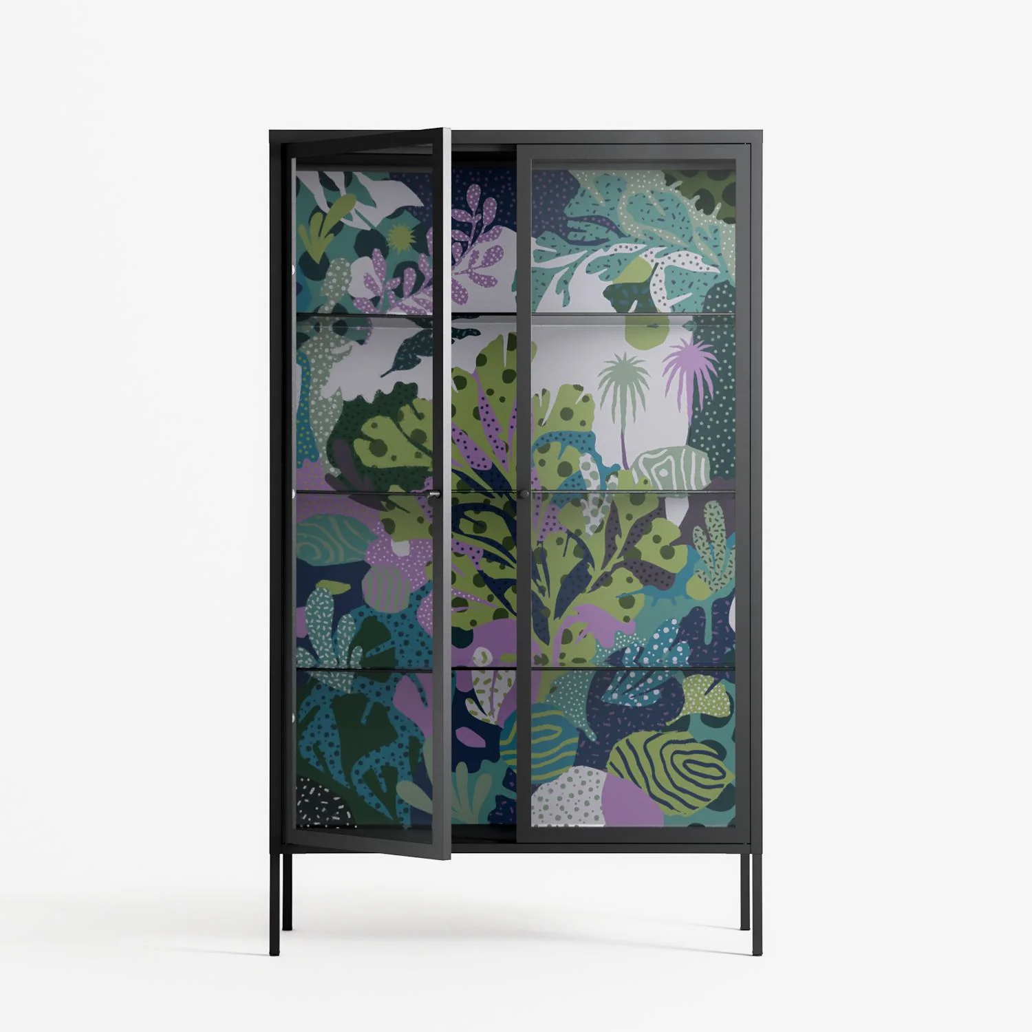 A Bridge Across Time 2 - Cabinet - Nick Liefhebber - Antracite - Clear glass - Image 2