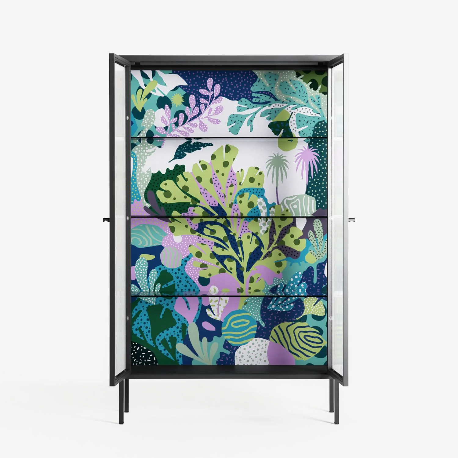 A Bridge Across Time 2 - Cabinet - Nick Liefhebber - Antracite - Reeded glass - Image 3