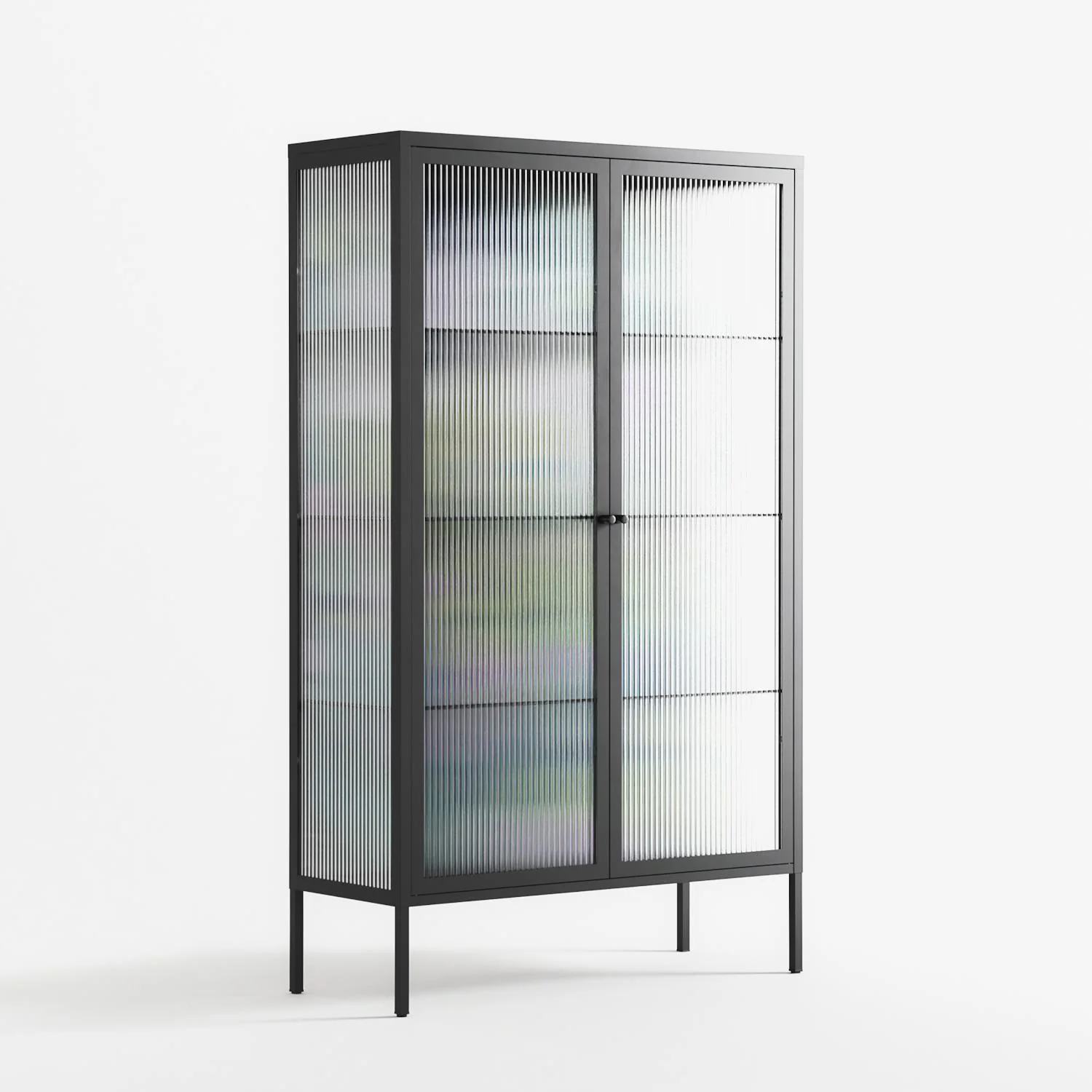 A Bridge Across Time 2 - Cabinet - Nick Liefhebber - Antracite - Reeded glass - Image 4
