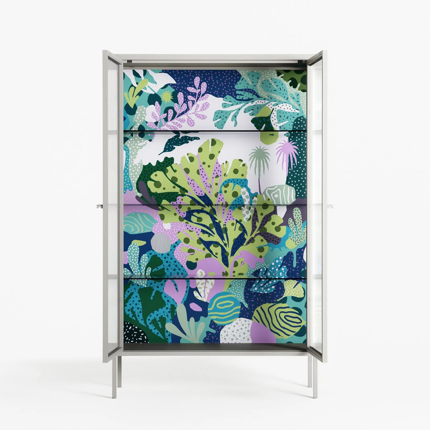 A Bridge Across Time 2 - Cabinet - Nick Liefhebber - Chalk - Reeded glass - Image 3