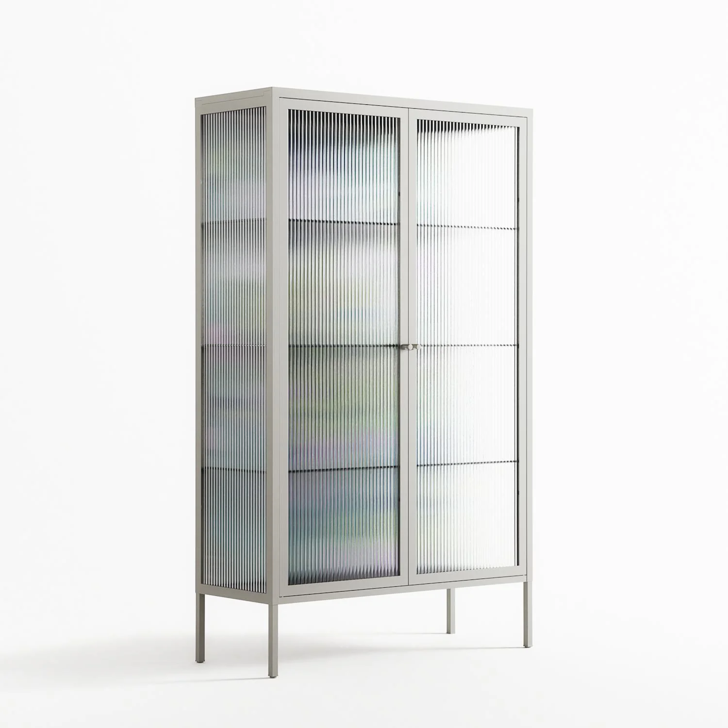 A Bridge Across Time 2 - Cabinet - Nick Liefhebber - Chalk - Reeded glass - Image 4