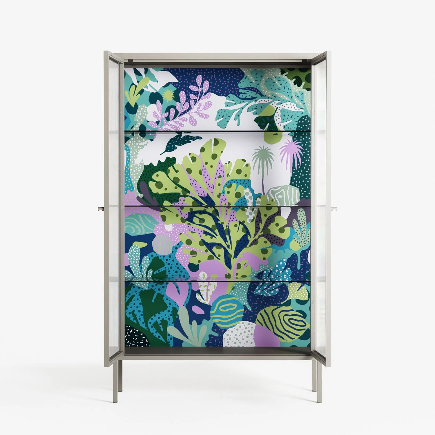 A Bridge Across Time 2 - Cabinet - Nick Liefhebber - Pebble - Reeded glass - Image 3