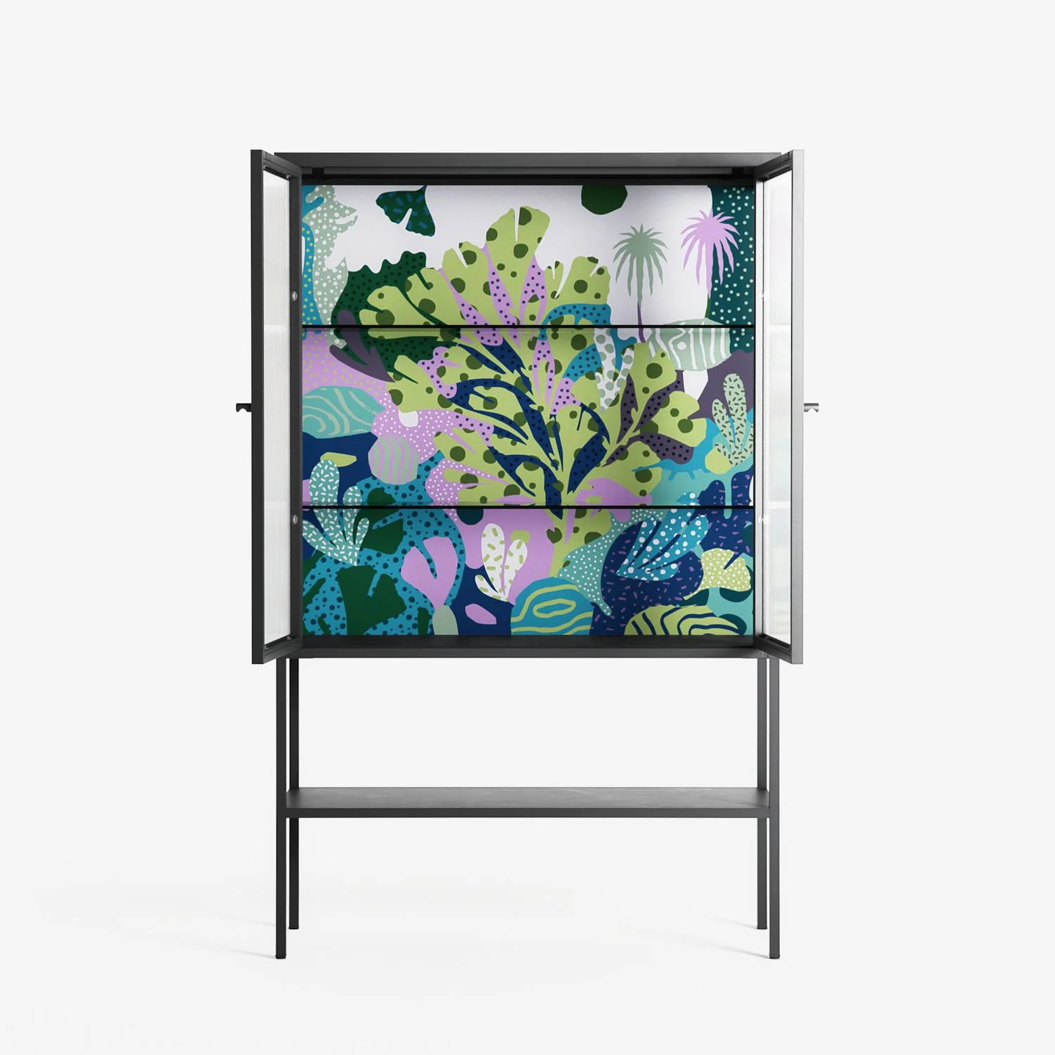 A Bridge Across Time 2 - Loft Cabinet - Nick Liefhebber - Antracite - Reeded glass - Image 3