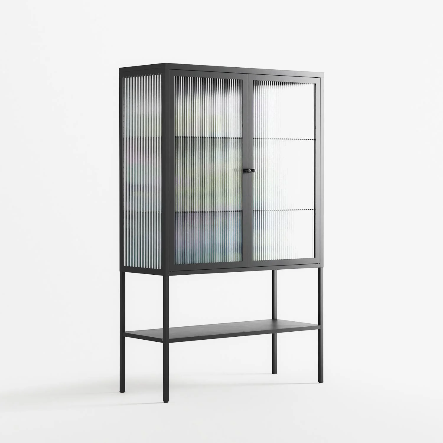A Bridge Across Time 2 - Loft Cabinet - Nick Liefhebber - Antracite - Reeded glass - Image 4