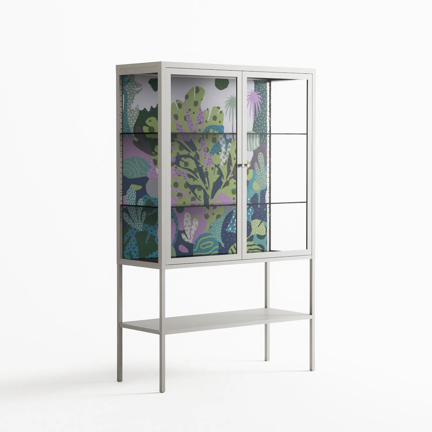 A Bridge Across Time 2 - Loft Cabinet - Nick Liefhebber - Chalk - Clear glass - Image 4