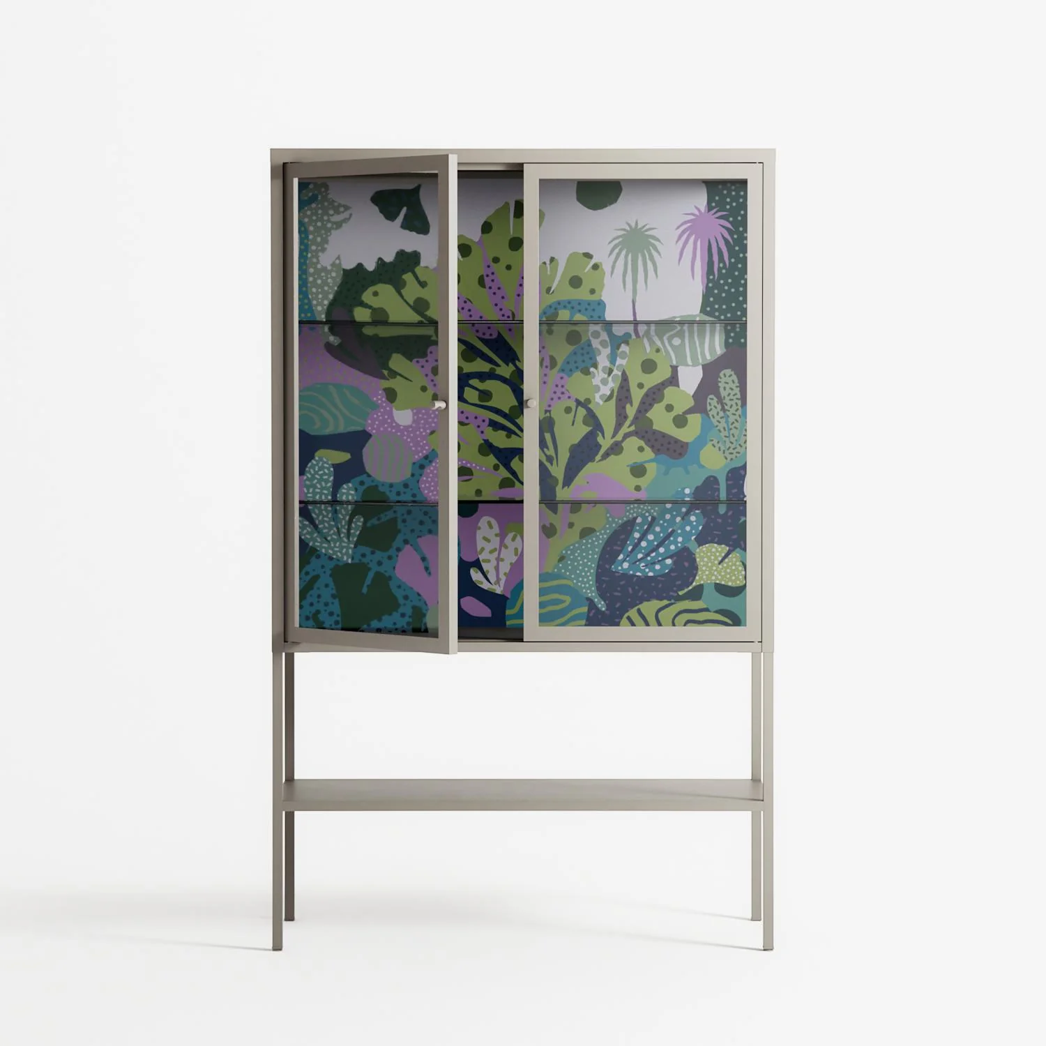 A Bridge Across Time 2 - Loft Cabinet - Nick Liefhebber - Pebble - Clear glass - Image 2