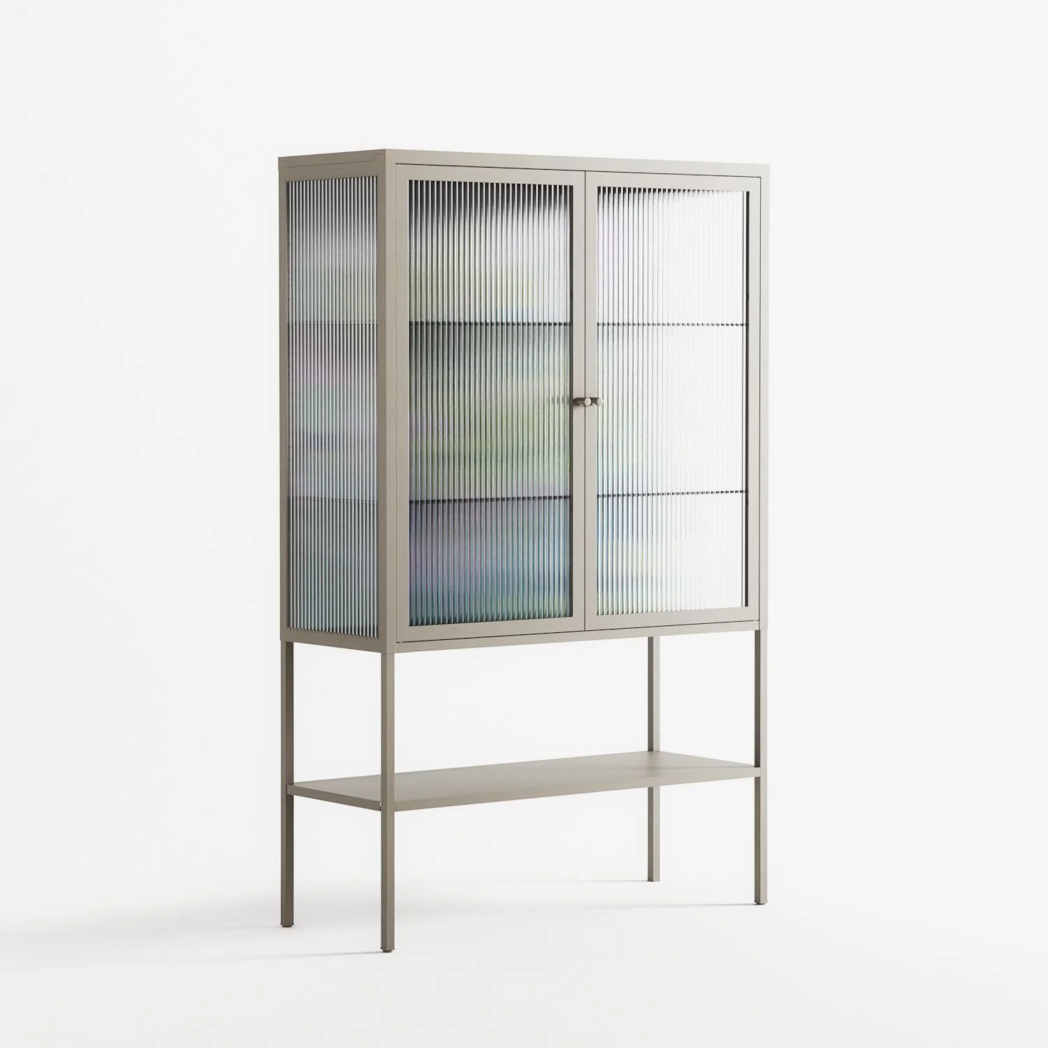 A Bridge Across Time 2 - Loft Cabinet - Nick Liefhebber - Pebble - Reeded glass - Image 4