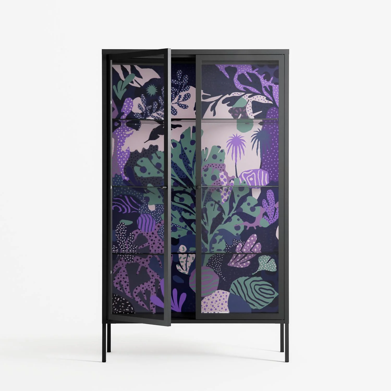 A Bridge Across Time 3 - Cabinet - Nick Liefhebber - Antracite - Clear glass - Image 2
