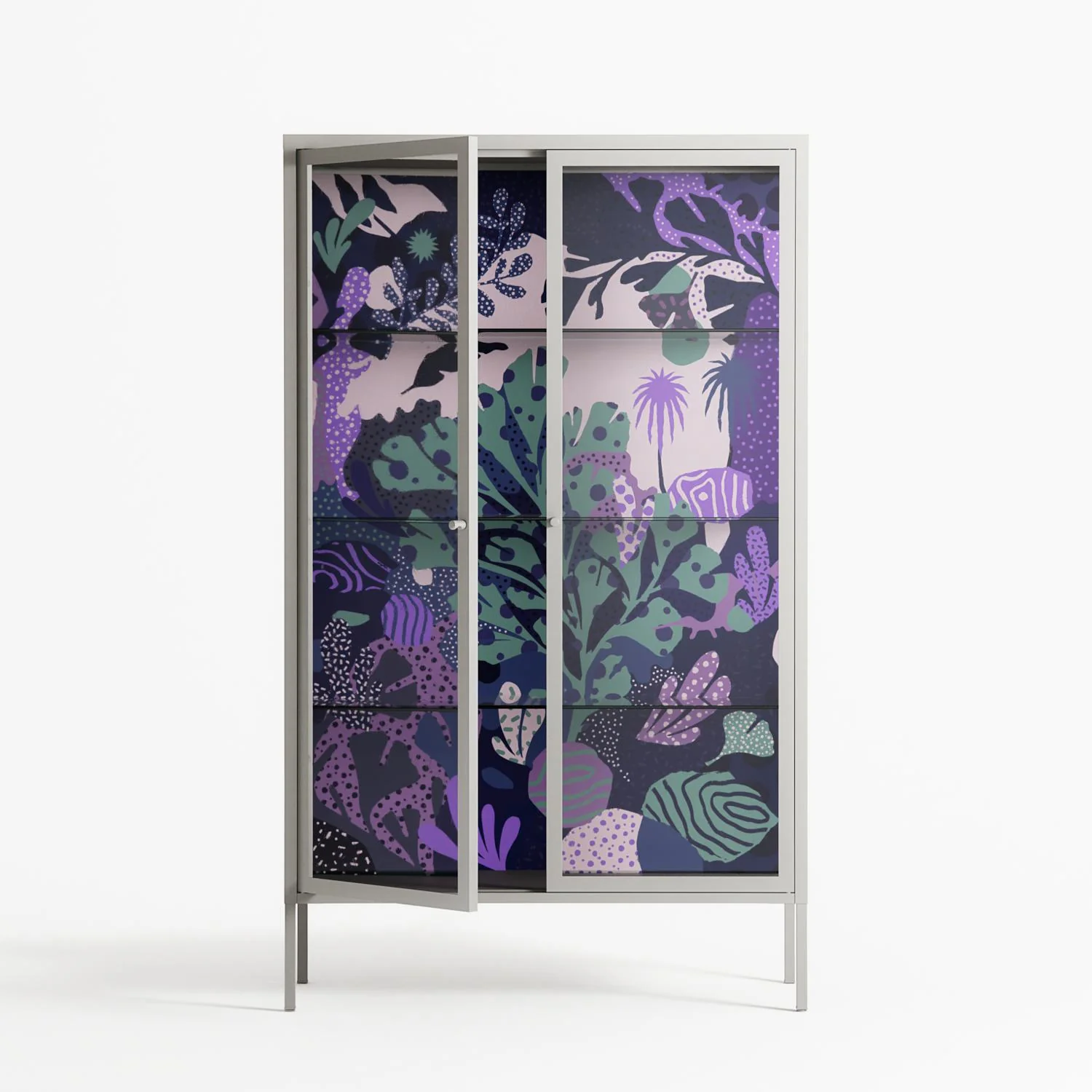 A Bridge Across Time 3 - Cabinet - Nick Liefhebber - Chalk - Clear glass - Image 2