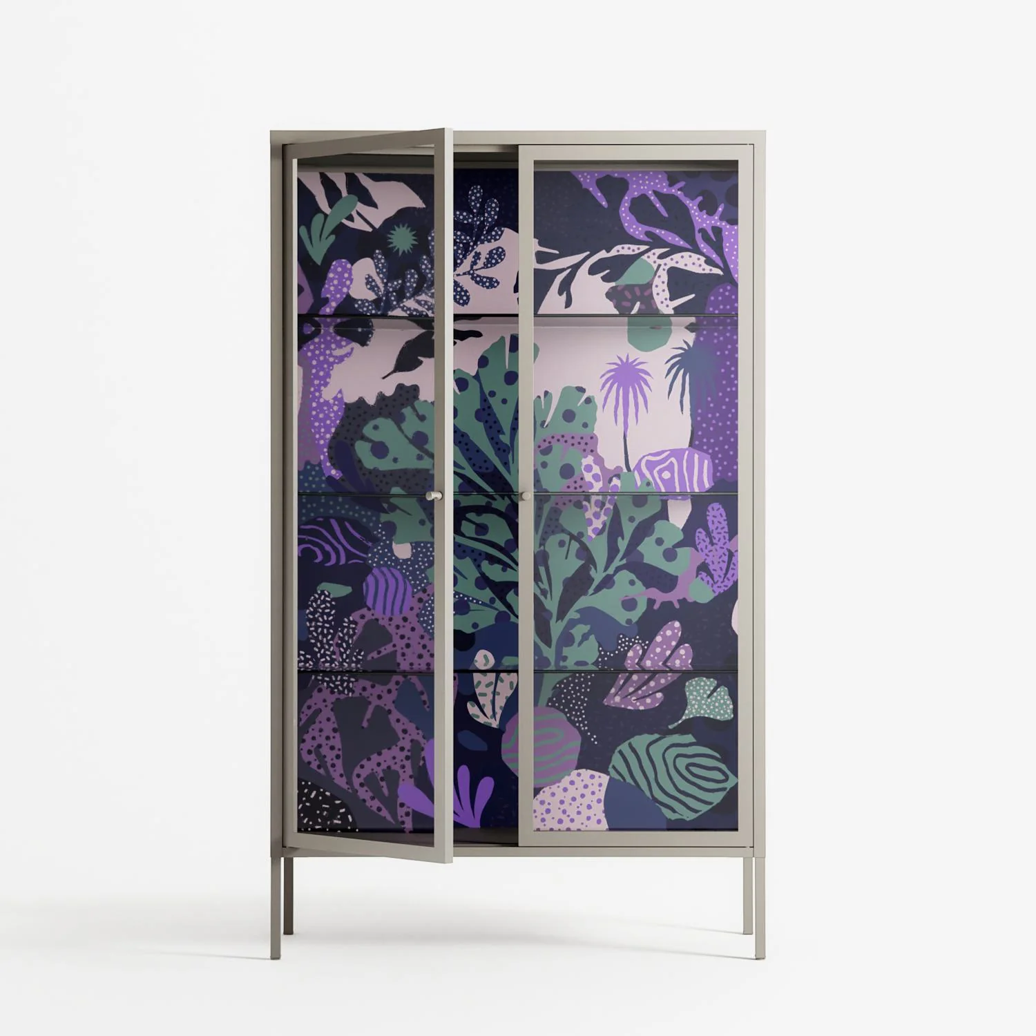 A Bridge Across Time 3 - Cabinet - Nick Liefhebber - Pebble - Clear glass - Image 2