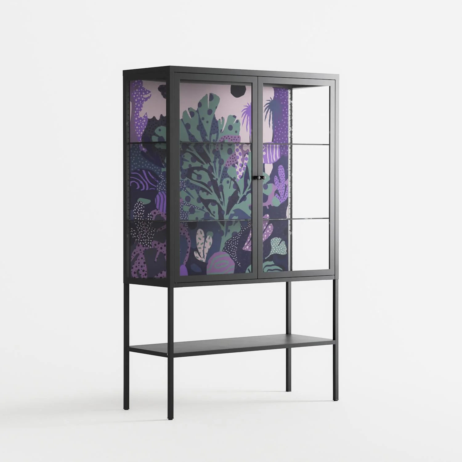 A Bridge Across Time 3 - Loft Cabinet - Nick Liefhebber - Antracite - Clear glass - Image 4