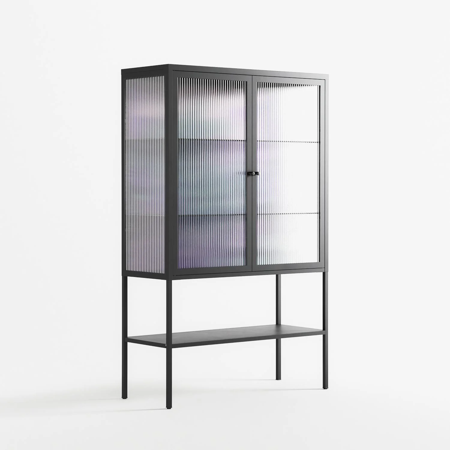 A Bridge Across Time 3 - Loft Cabinet - Nick Liefhebber - Antracite - Reeded glass - Image 4