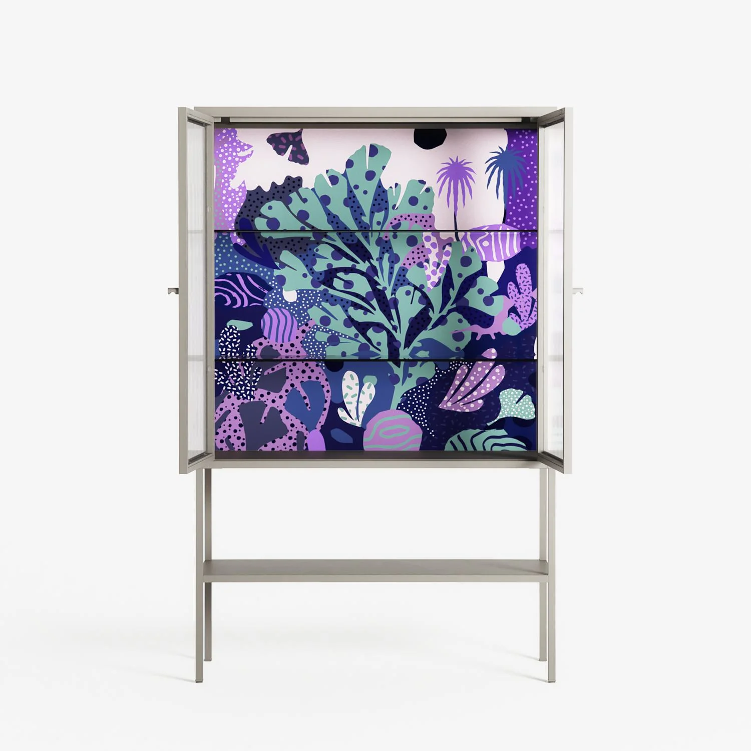 A Bridge Across Time 3 - Loft Cabinet - Nick Liefhebber - Pebble - Reeded glass - Image 3