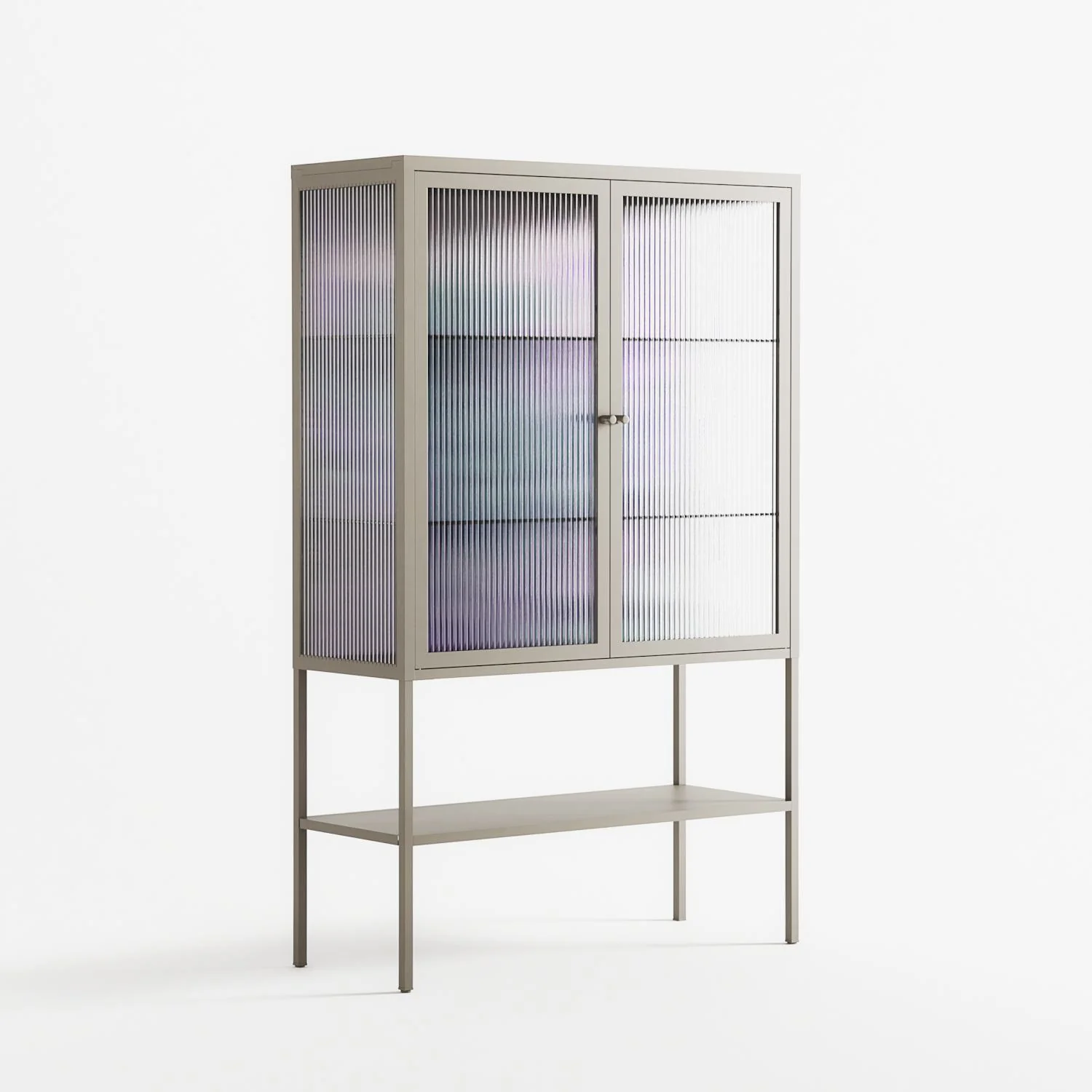 A Bridge Across Time 3 - Loft Cabinet - Nick Liefhebber - Pebble - Reeded glass - Image 4