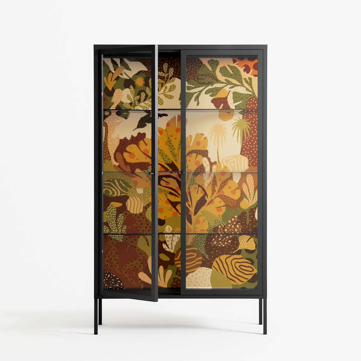 A Bridge Across Time 4 - Cabinet - Nick Liefhebber - Antracite - Clear glass - Image 2