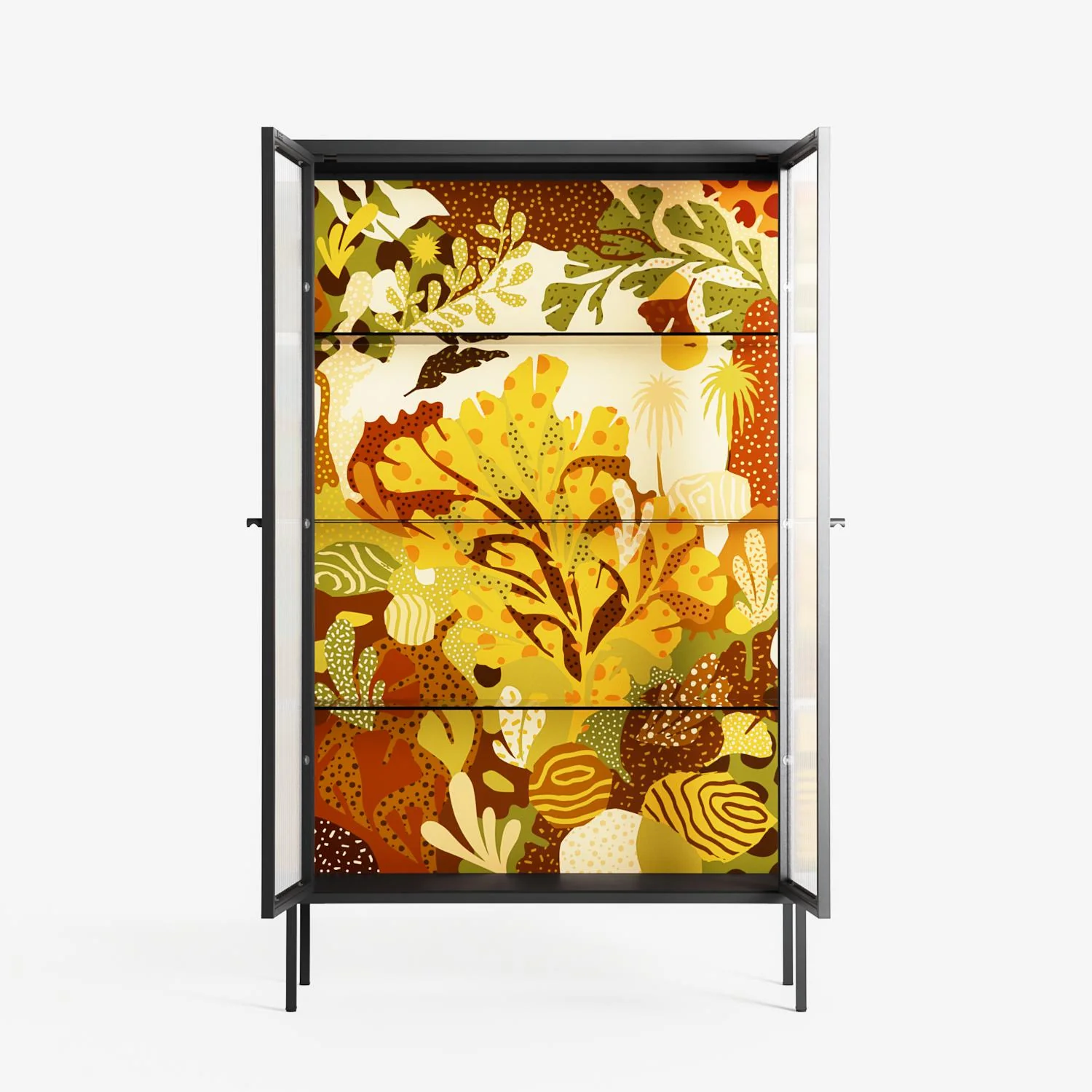 A Bridge Across Time 4 - Cabinet - Nick Liefhebber - Antracite - Reeded glass - Image 3
