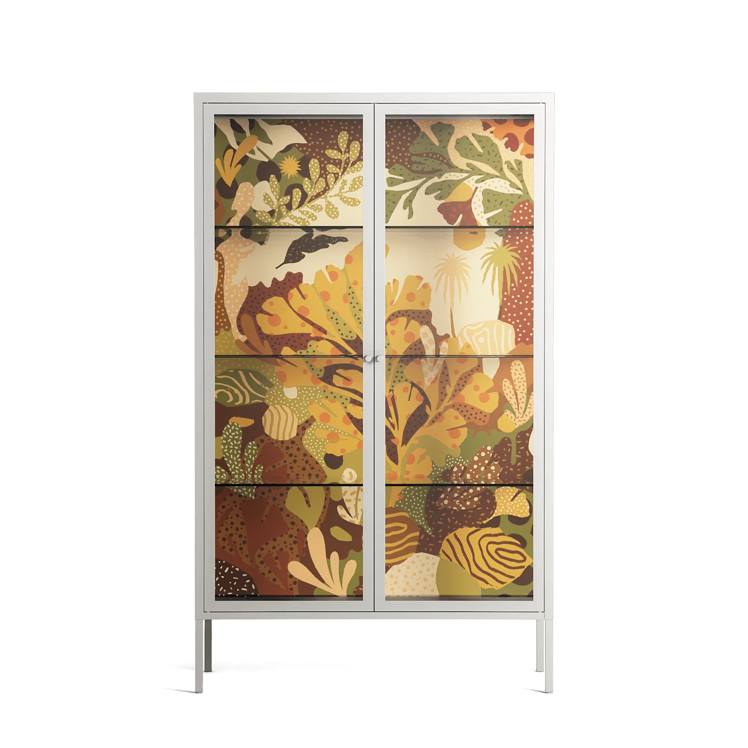 A Bridge Across Time 4 - Cabinet - Nick Liefhebber - Chalk - Clear glass