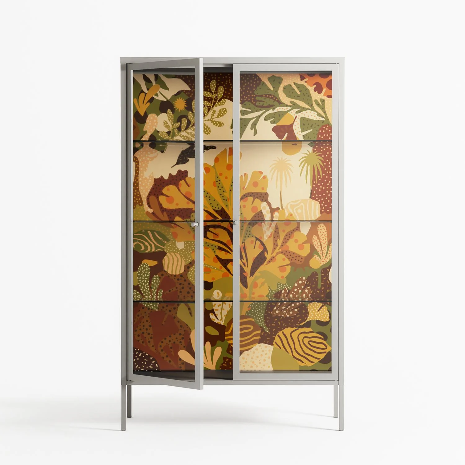 A Bridge Across Time 4 - Cabinet - Nick Liefhebber - Chalk - Clear glass - Image 2