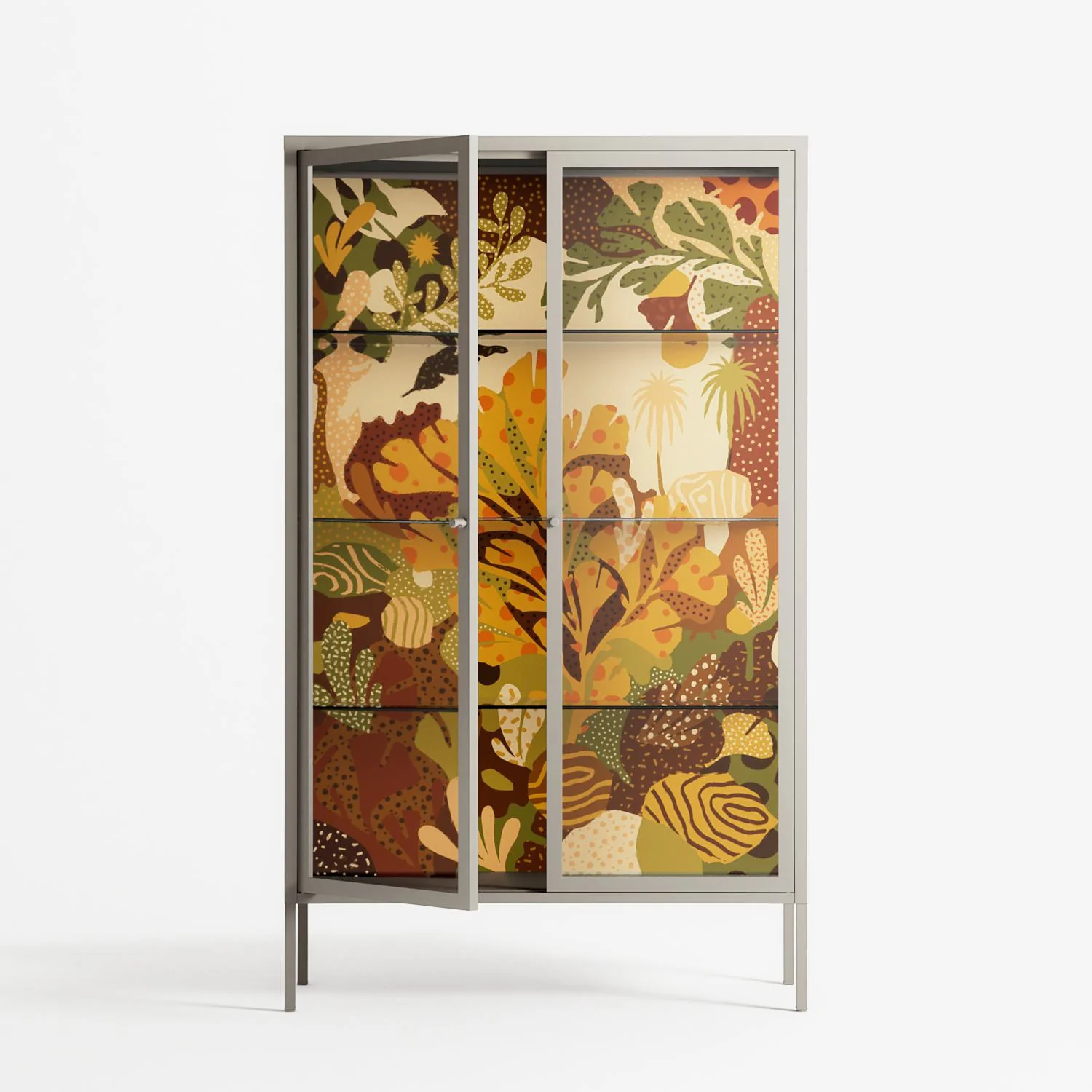 A Bridge Across Time 4 - Cabinet - Nick Liefhebber - Pebble - Clear glass - Image 2