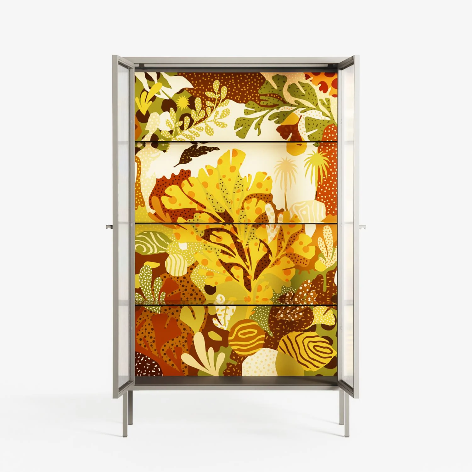 A Bridge Across Time 4 - Cabinet - Nick Liefhebber - Pebble - Reeded glass - Image 3