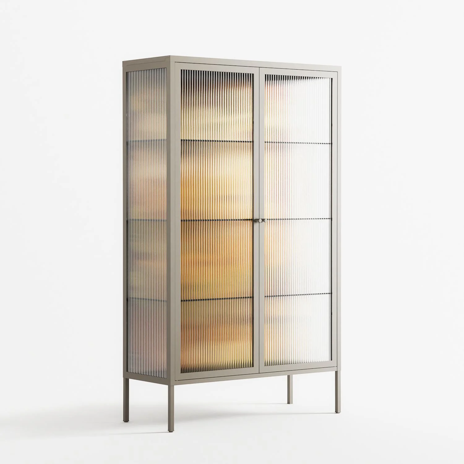 A Bridge Across Time 4 - Cabinet - Nick Liefhebber - Pebble - Reeded glass - Image 4