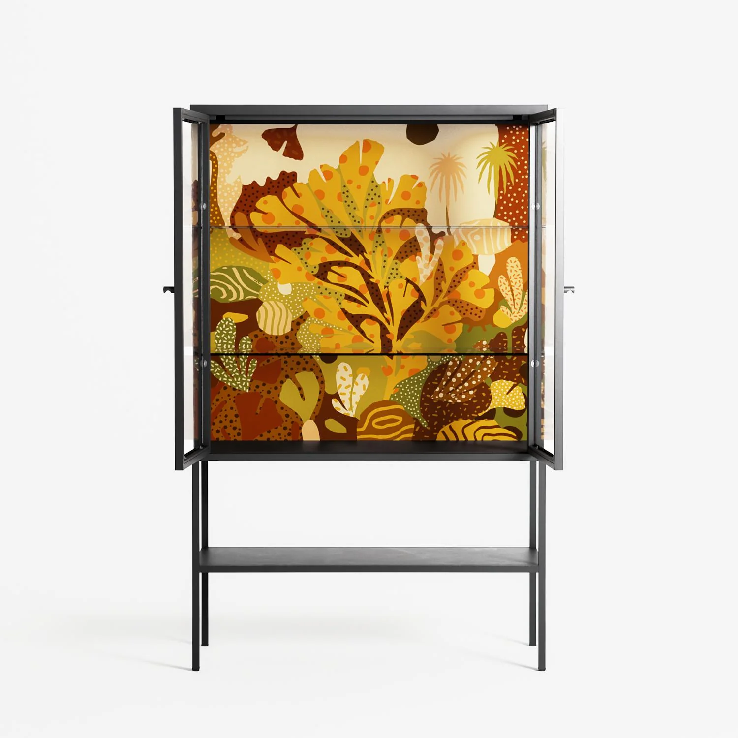 A Bridge Across Time 4 - Loft Cabinet - Nick Liefhebber - Antracite - Clear glass - Image 3