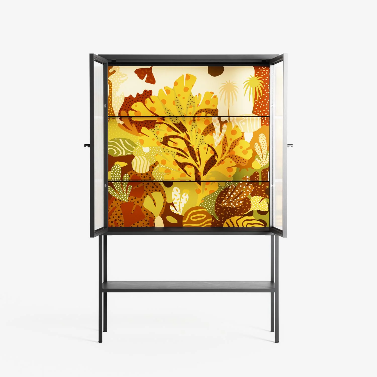 A Bridge Across Time 4 - Loft Cabinet - Nick Liefhebber - Antracite - Reeded glass - Image 3