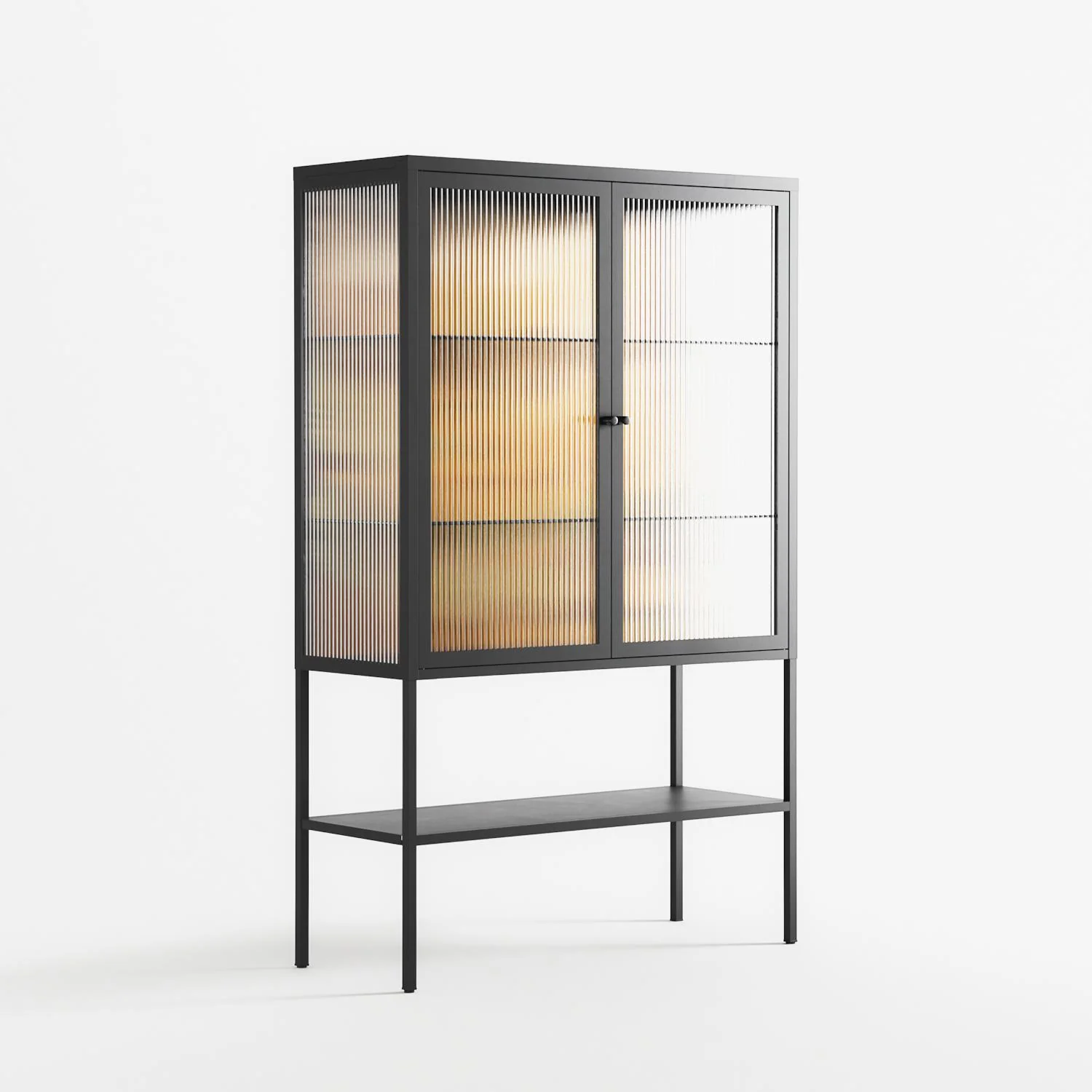 A Bridge Across Time 4 - Loft Cabinet - Nick Liefhebber - Antracite - Reeded glass - Image 4