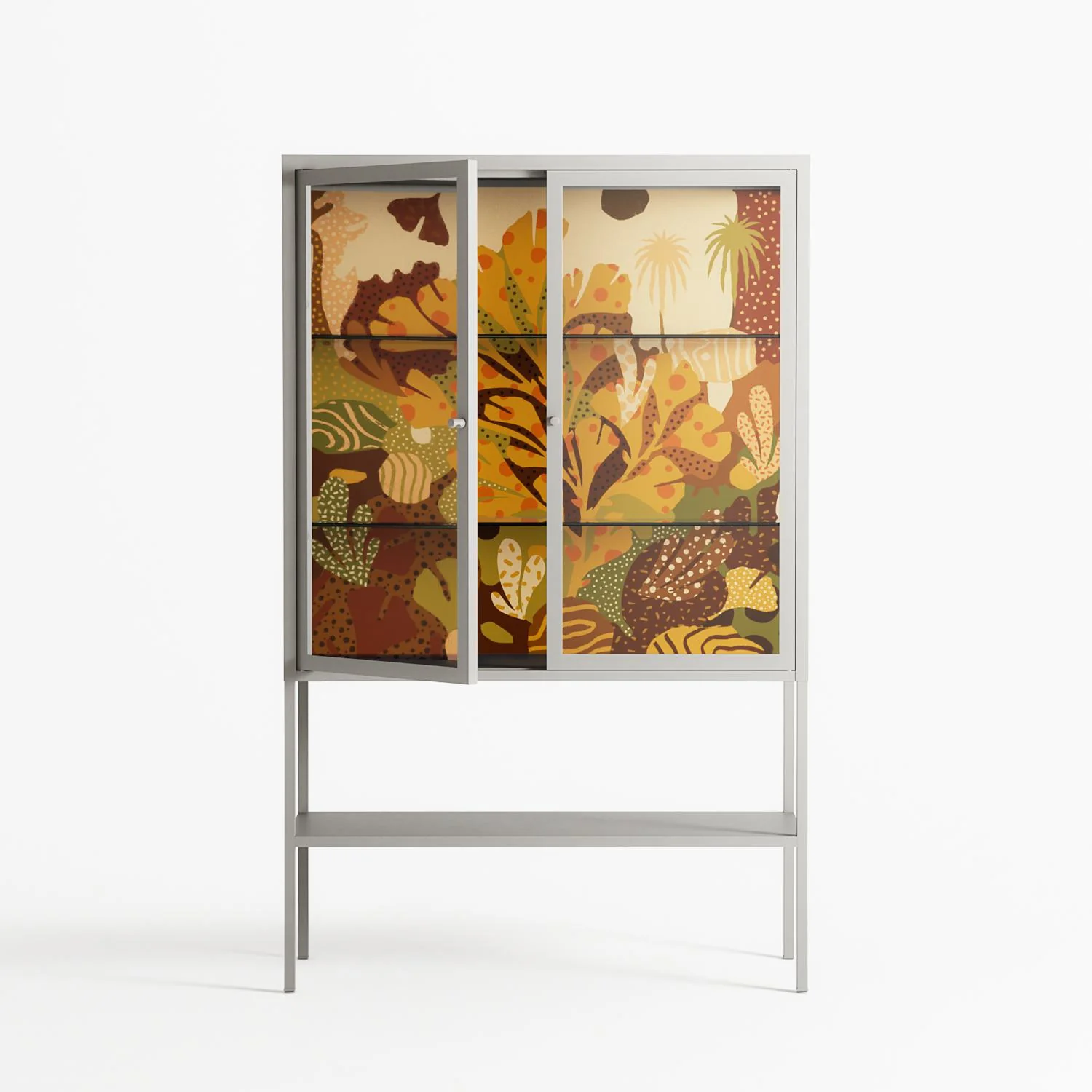 A Bridge Across Time 4 - Loft Cabinet - Nick Liefhebber - Chalk - Clear glass - Image 2