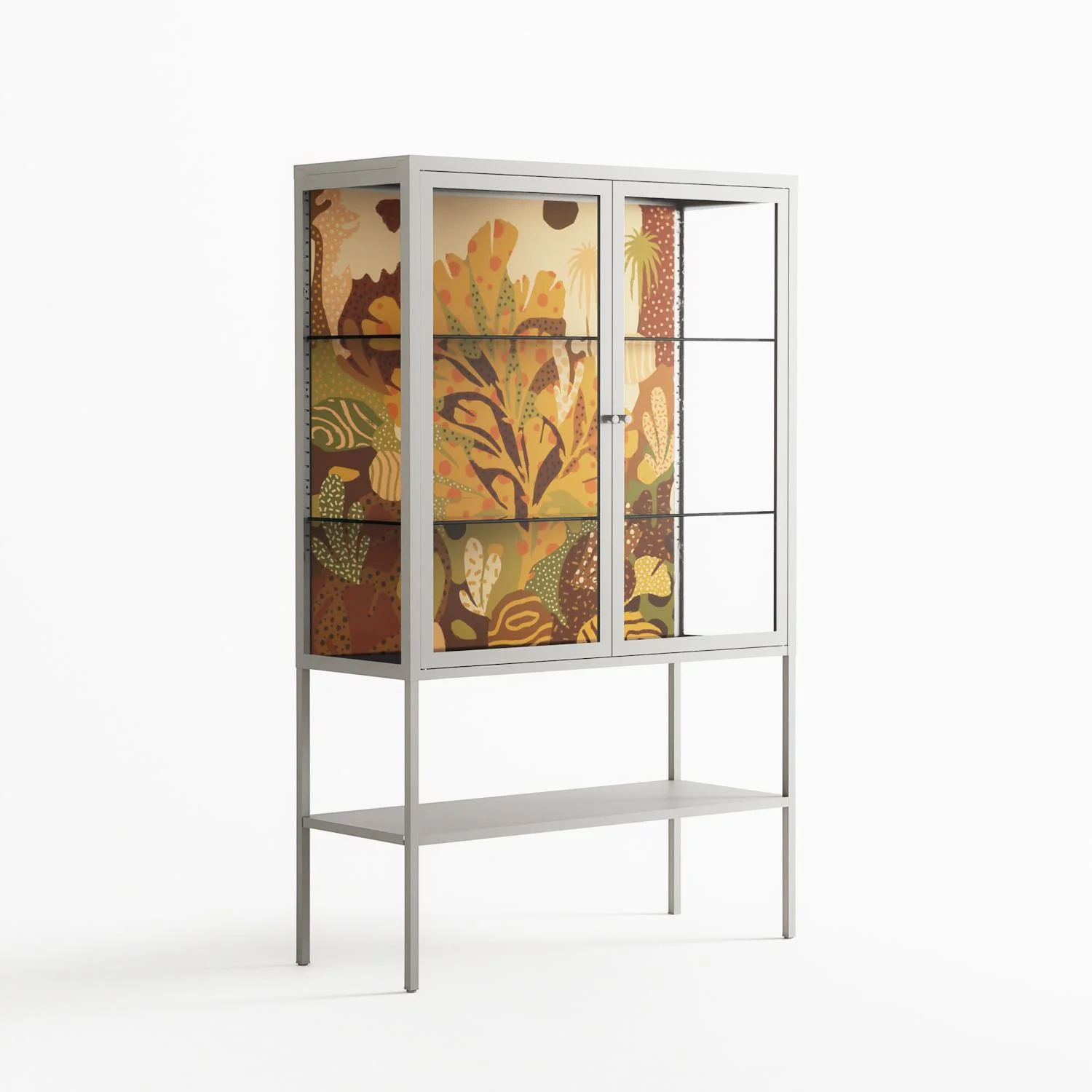 A Bridge Across Time 4 - Loft Cabinet - Nick Liefhebber - Chalk - Clear glass - Image 4