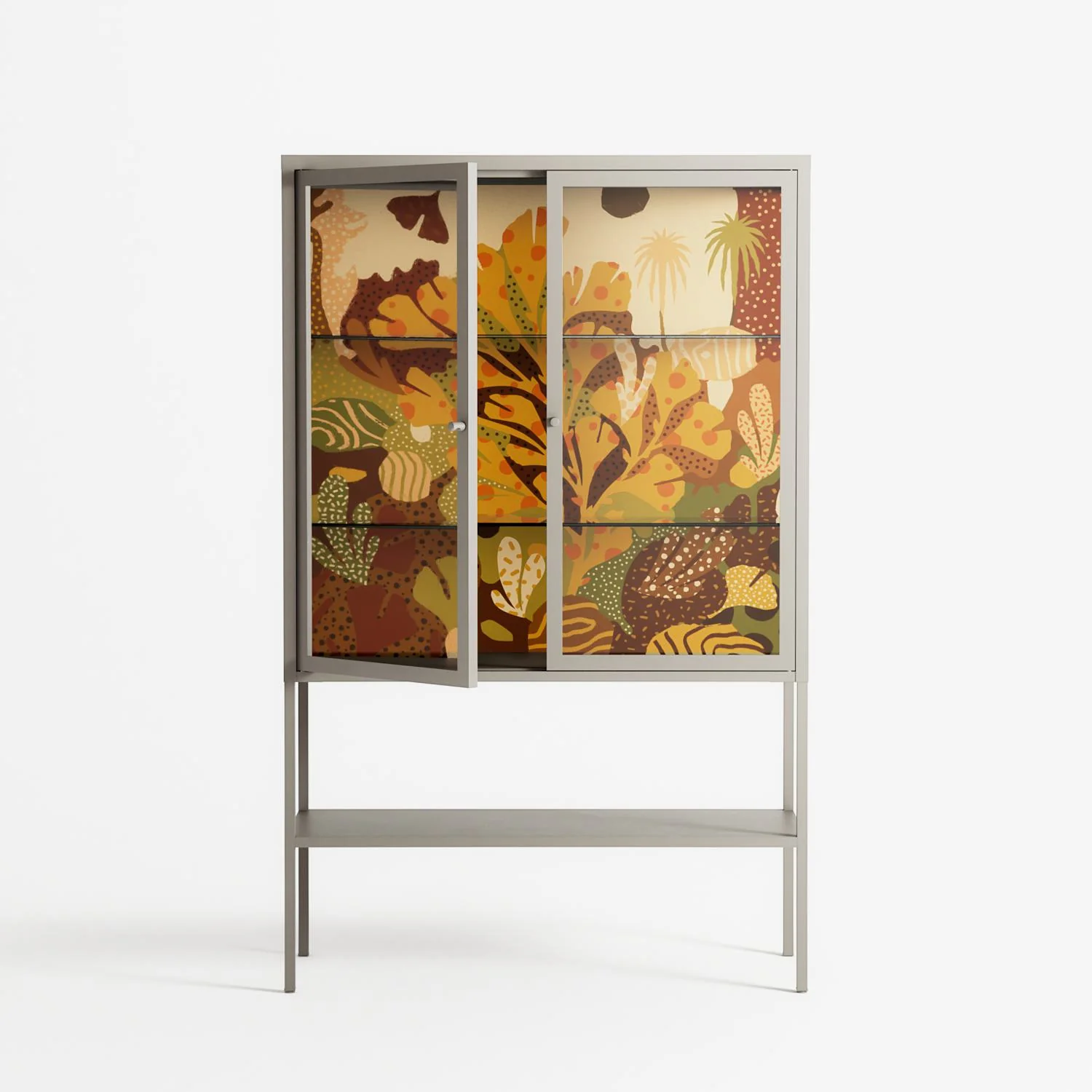 A Bridge Across Time 4 - Loft Cabinet - Nick Liefhebber - Pebble - Clear glass - Image 2