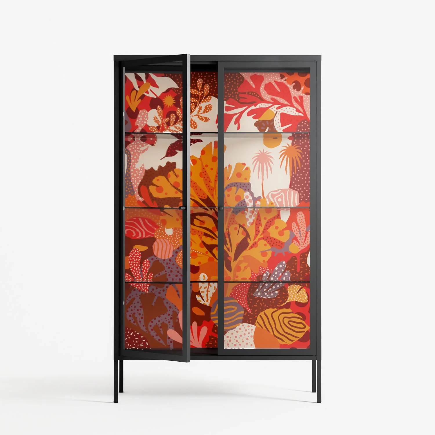 A Bridge Across Time - Cabinet - Nick Liefhebber - Antracite - Clear glass - Image 2