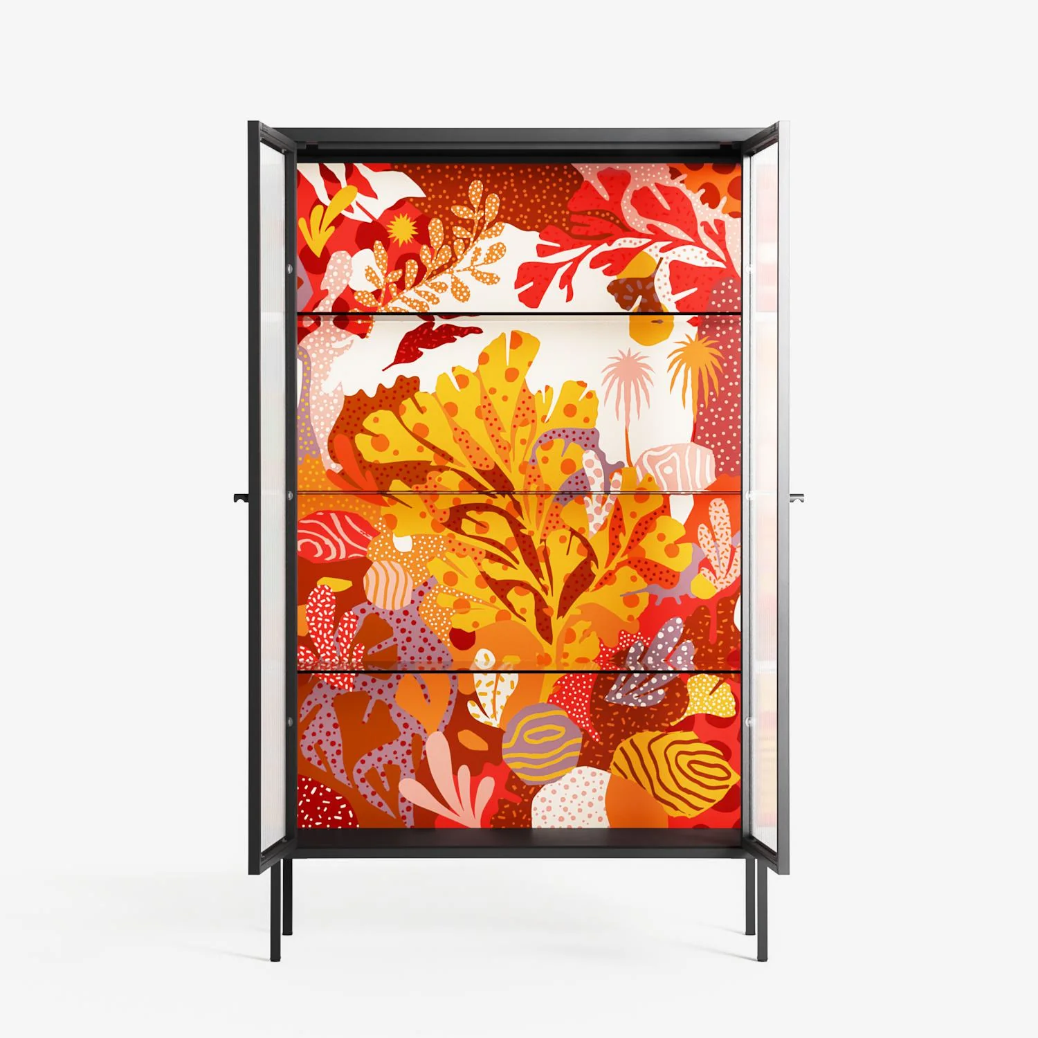 A Bridge Across Time - Cabinet - Nick Liefhebber - Antracite - Reeded glass - Image 3