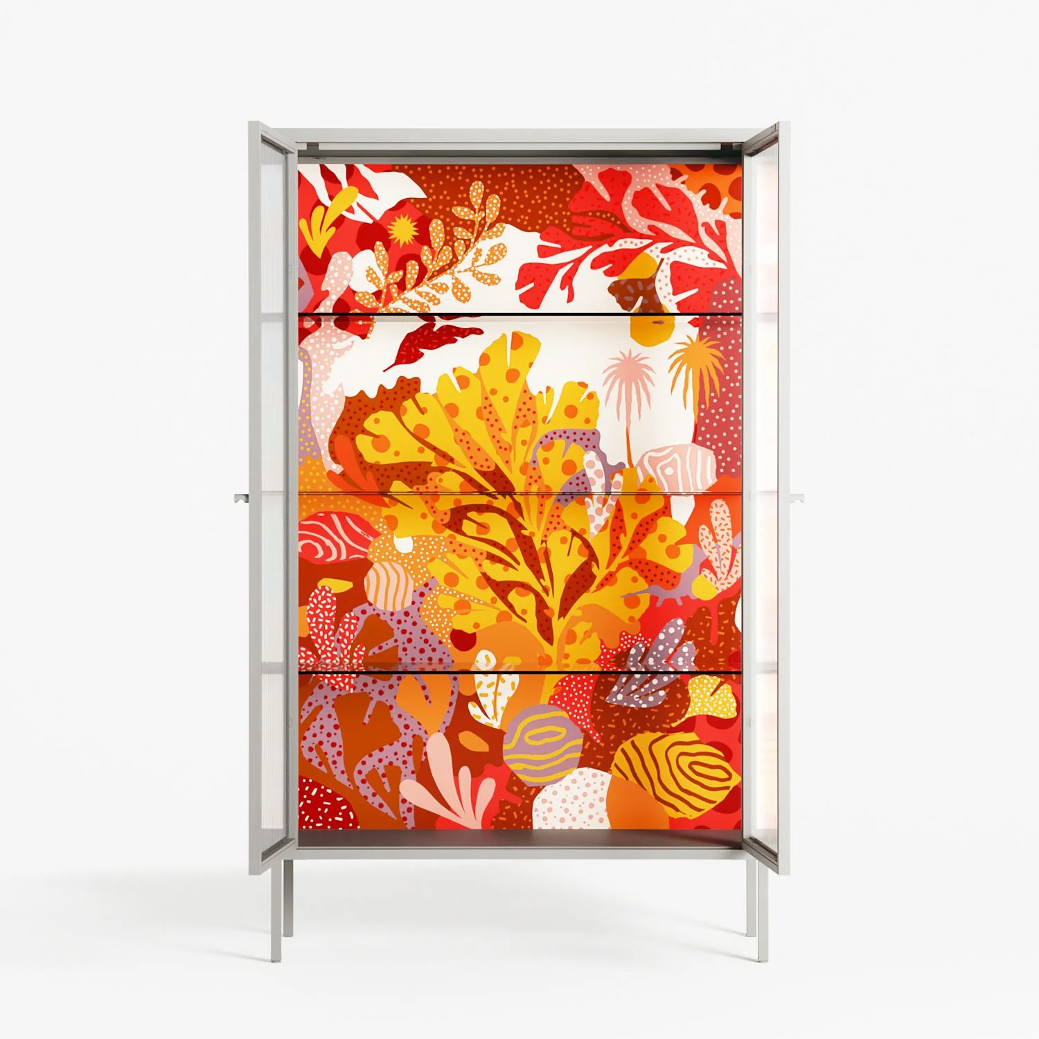A Bridge Across Time - Cabinet - Nick Liefhebber - Chalk - Reeded glass - Image 3