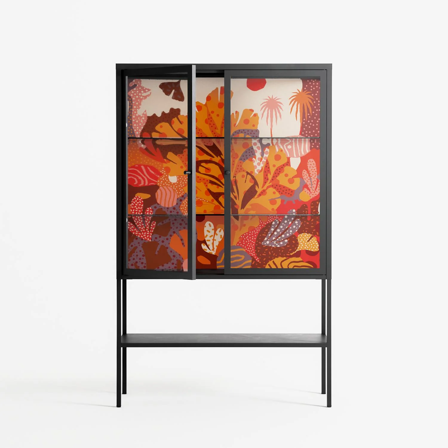 A Bridge Across Time - Loft Cabinet - Nick Liefhebber - Antracite - Clear glass - Image 2