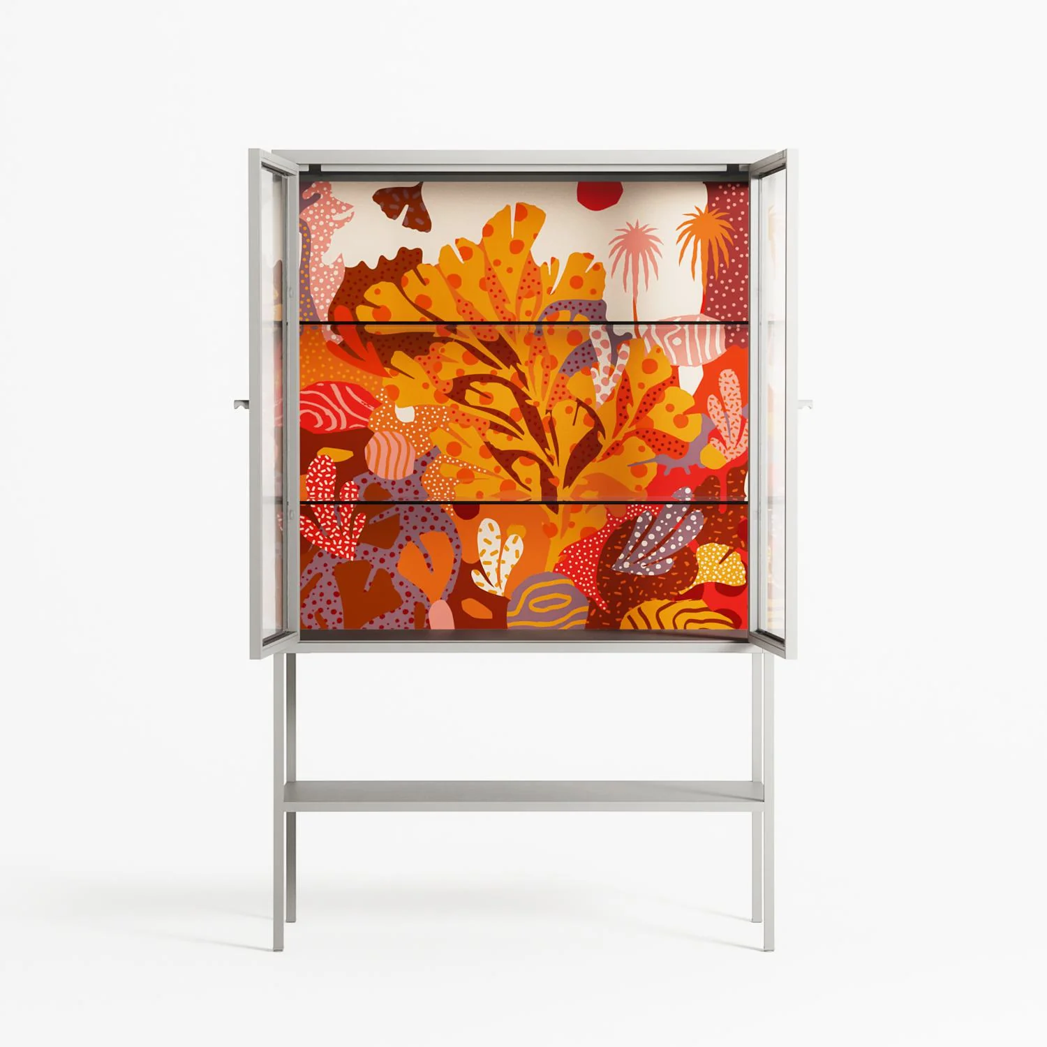 A Bridge Across Time - Loft Cabinet - Nick Liefhebber - Chalk - Clear glass - Image 3