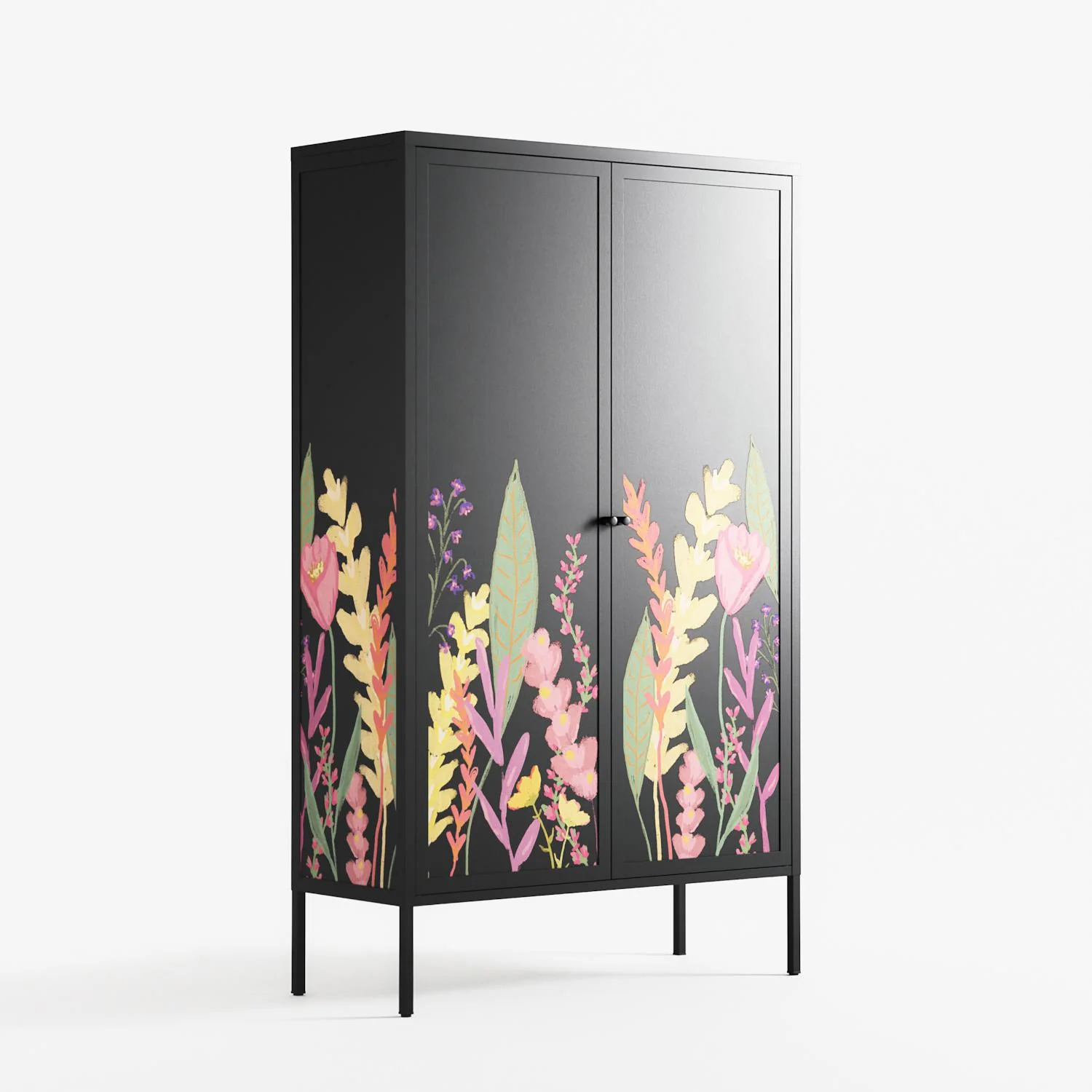 Abstract Flower Garden - Cabinet - Raissa Oltmanns - Antracite - Overlay Metal - Image 4