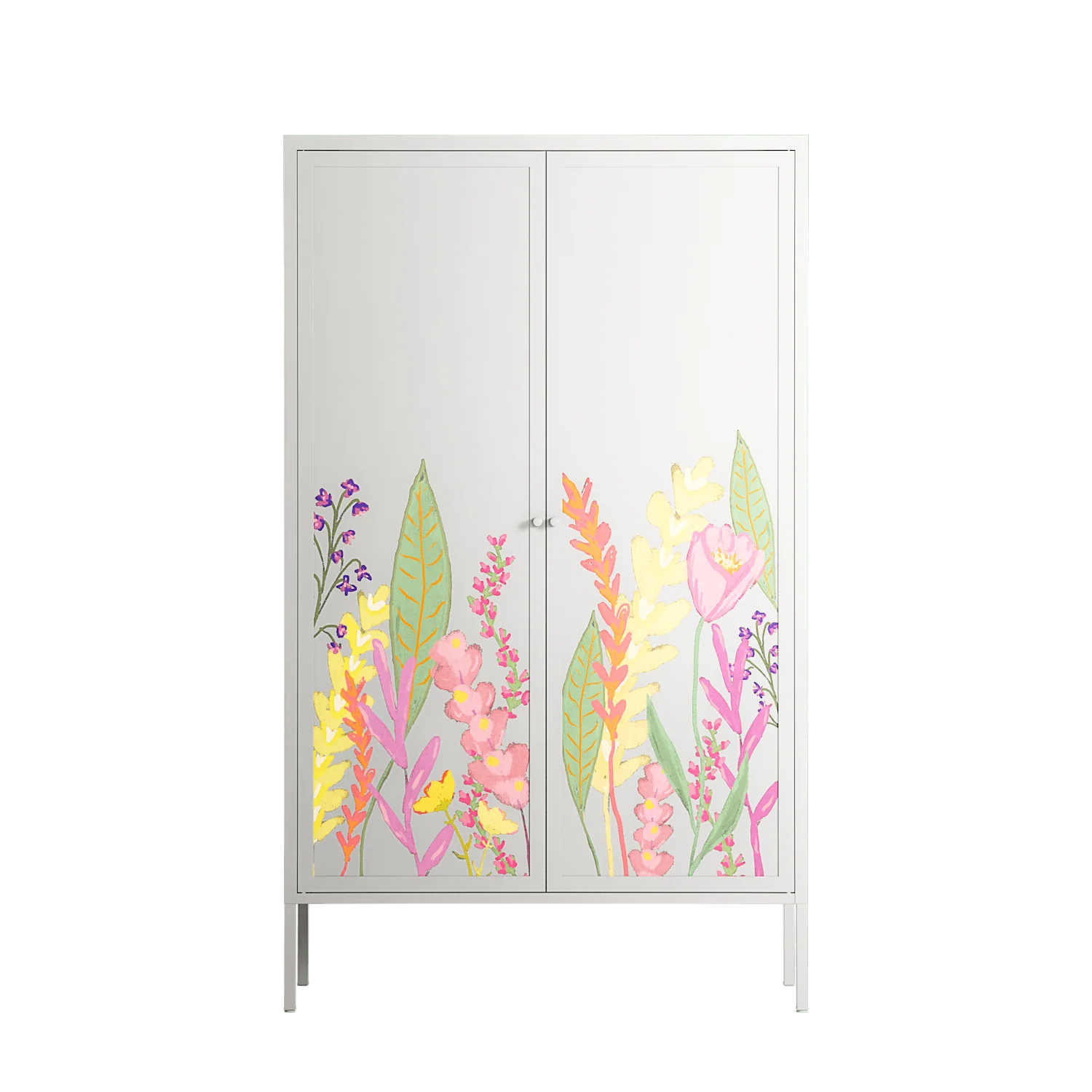 Abstract Flower Garden - Cabinet - Raissa Oltmanns - Chalk - Overlay Metal - Image 4