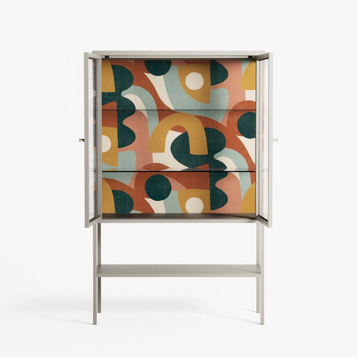 Abstract Sunrise - Loft Cabinet - Amy Suther - Pebble - Clear glass - Image 3