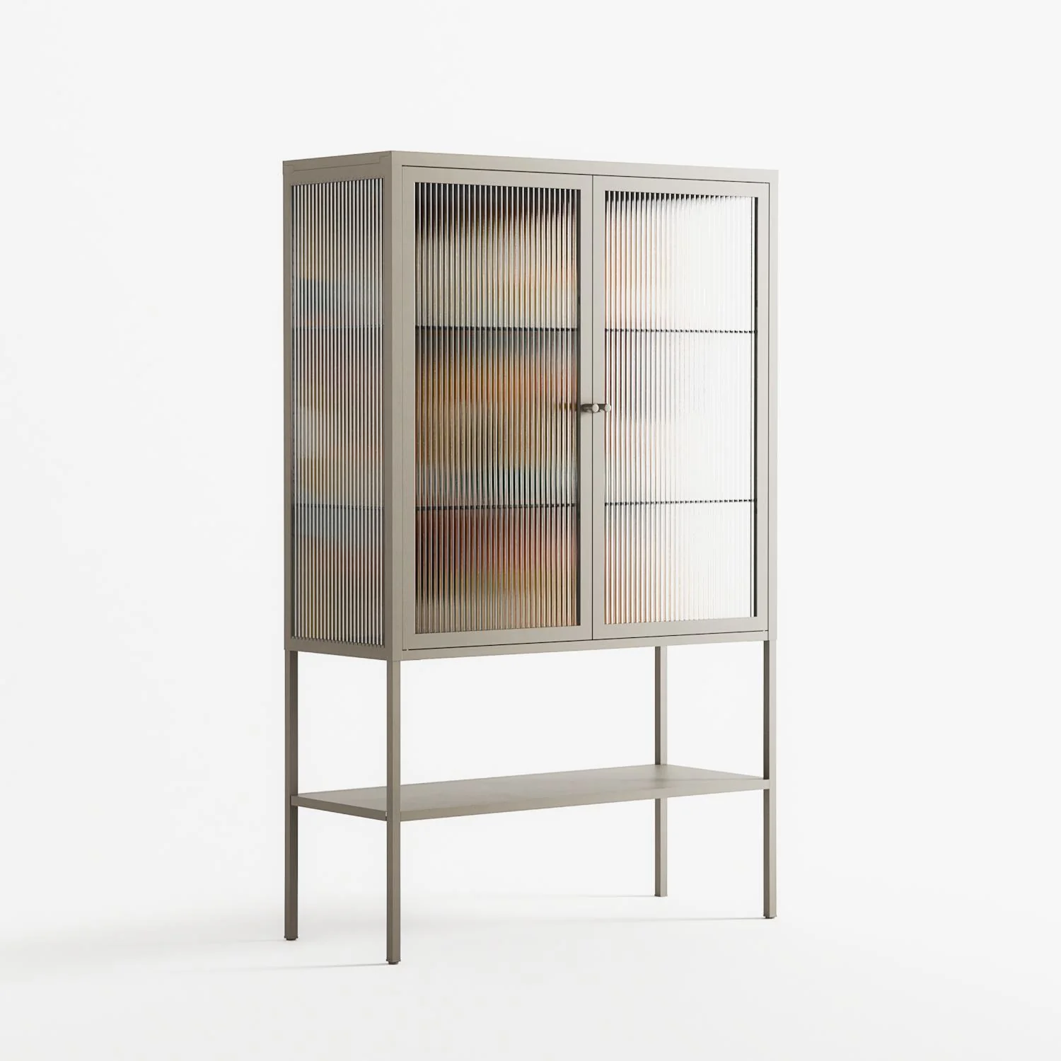 Abstract Sunrise - Loft Cabinet - Amy Suther - Pebble - Reeded glass - Image 4