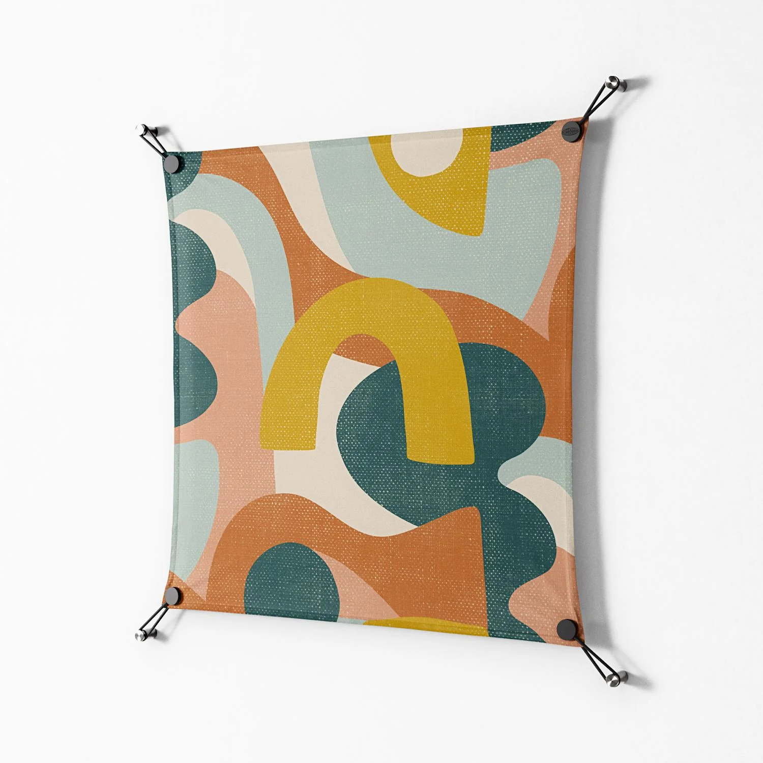 Abstract Sunrise - Work On Wall - Amy Suther - Black - 70 x 70 cm - Image 2