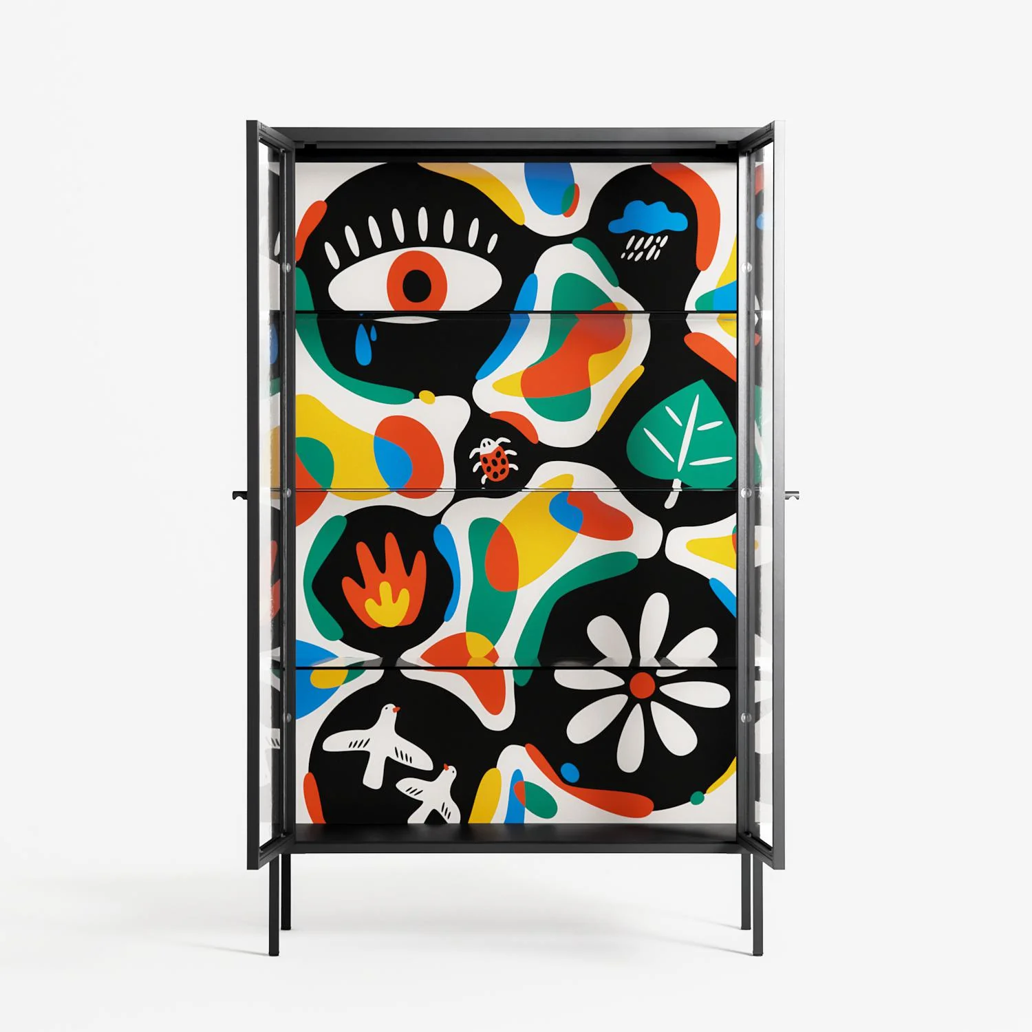 Alive - Cabinet - Vratislav Pecka - Antracite - Clear glass - Image 3