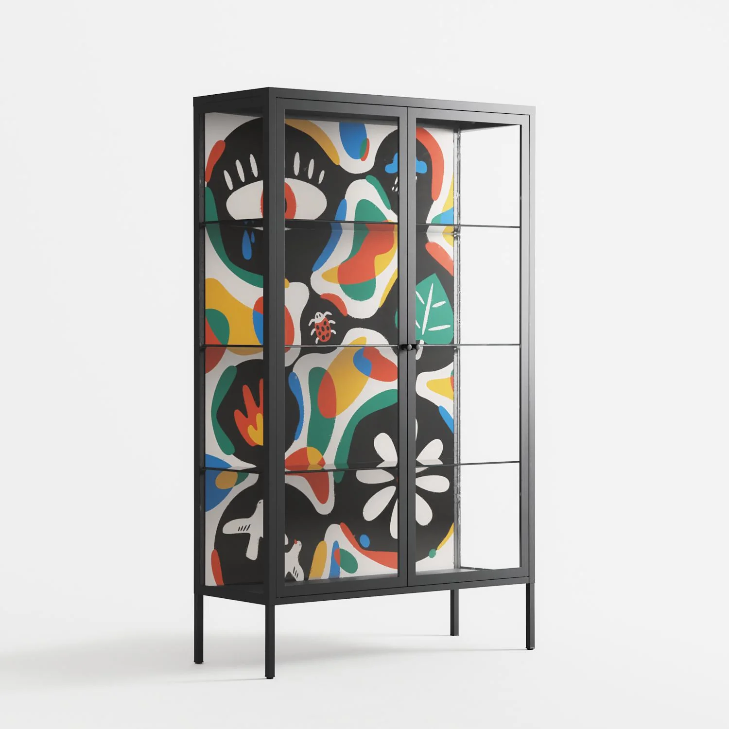 Alive - Cabinet - Vratislav Pecka - Antracite - Clear glass - Image 4