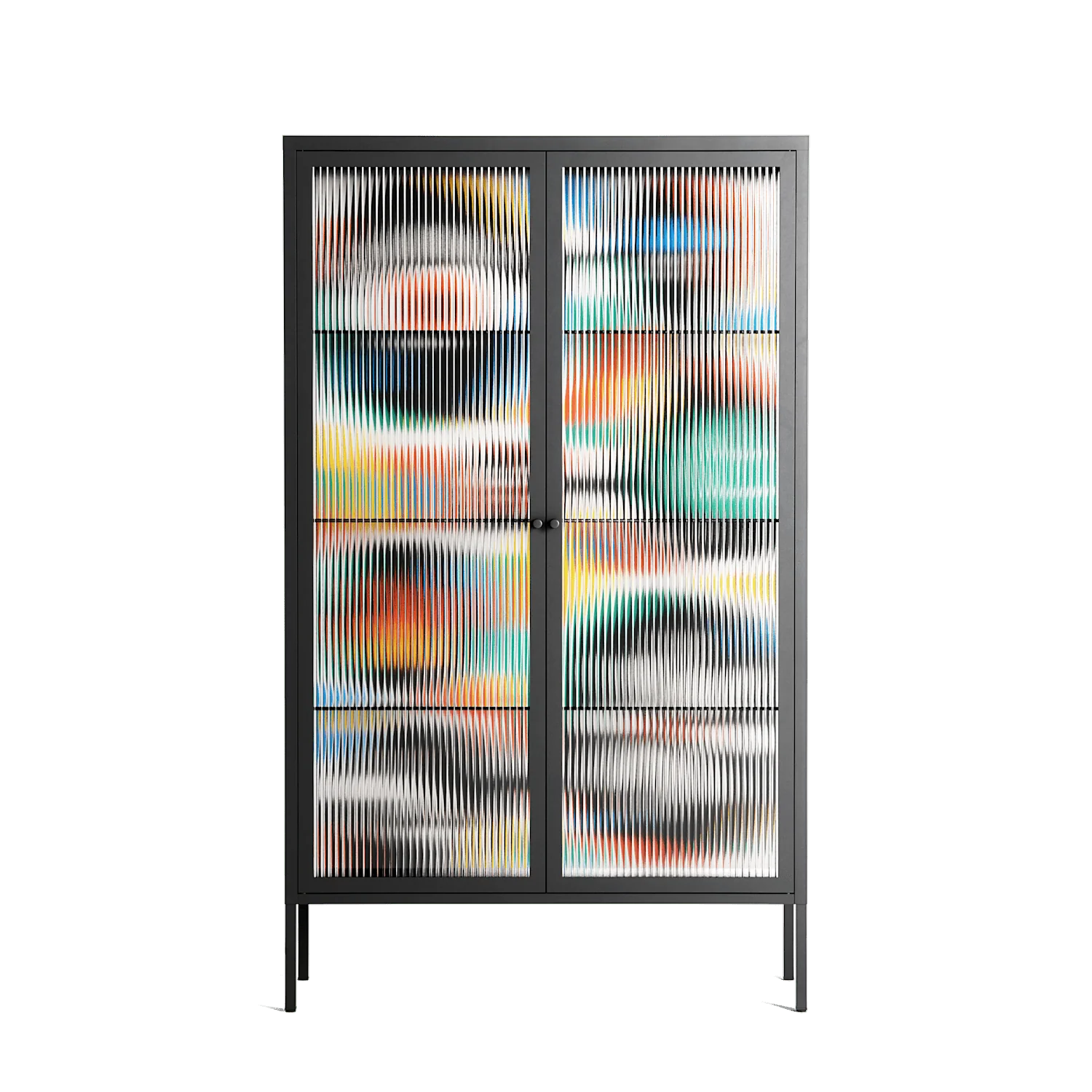 Alive - Cabinet - Vratislav Pecka - Antracite - Reeded glass
