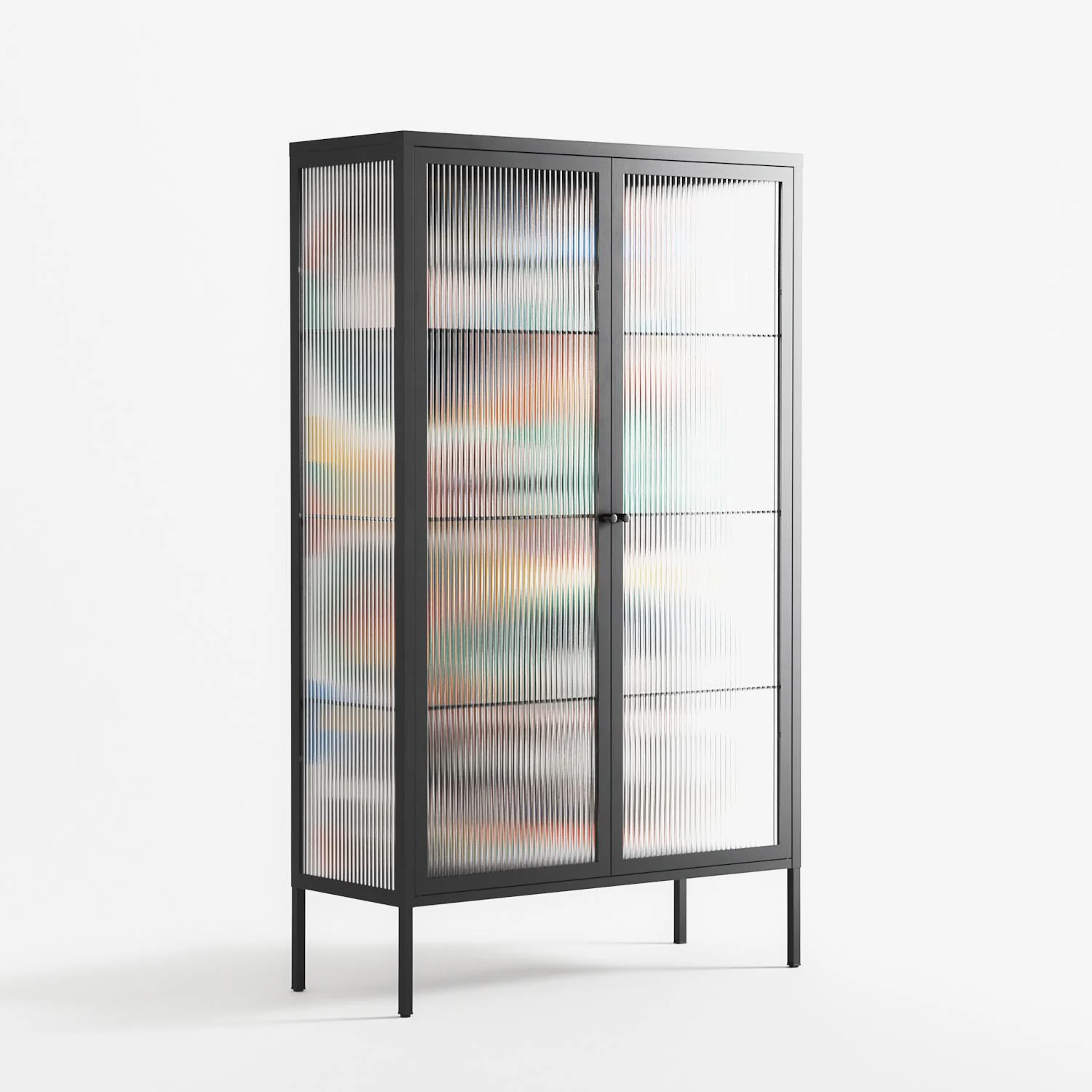 Alive - Cabinet - Vratislav Pecka - Antracite - Reeded glass - Image 4