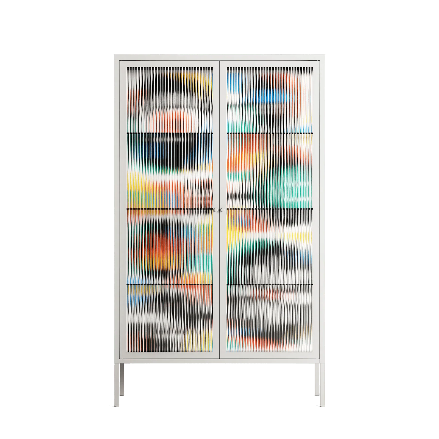 Alive - Cabinet - Vratislav Pecka - Chalk - Reeded glass