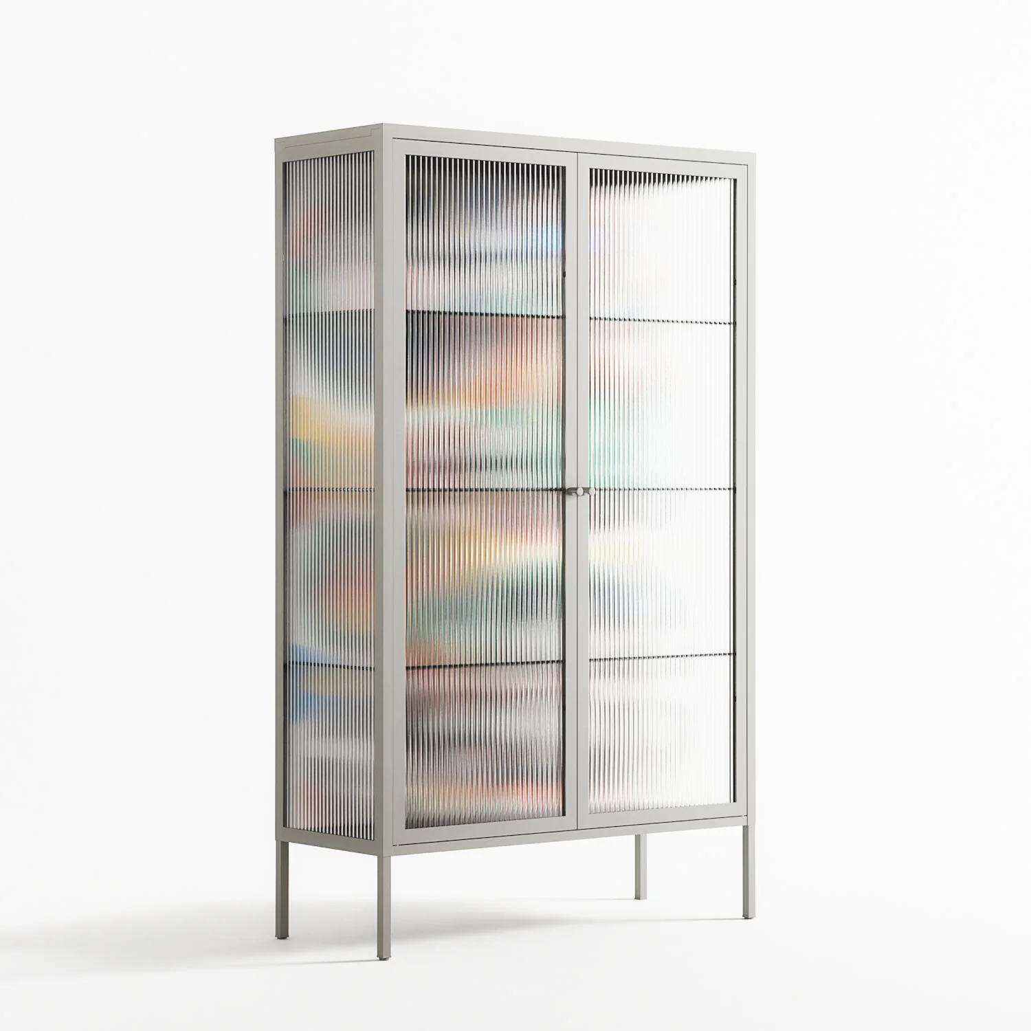 Alive - Cabinet - Vratislav Pecka - Chalk - Reeded glass - Image 4