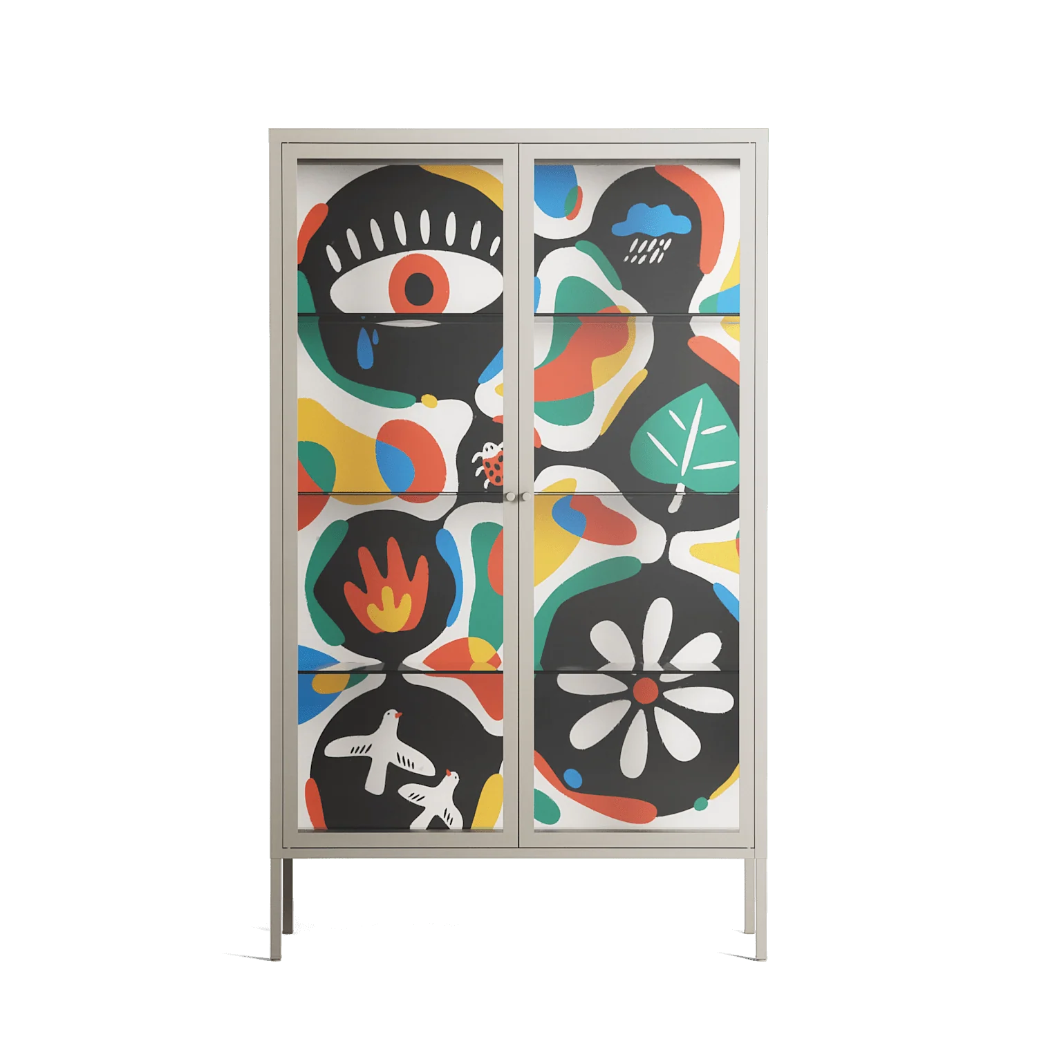 Alive - Cabinet - Vratislav Pecka - Pebble - Clear glass