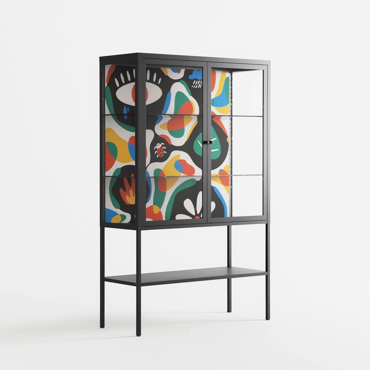 Alive - Loft Cabinet - Vratislav Pecka - Antracite - Clear glass - Image 4