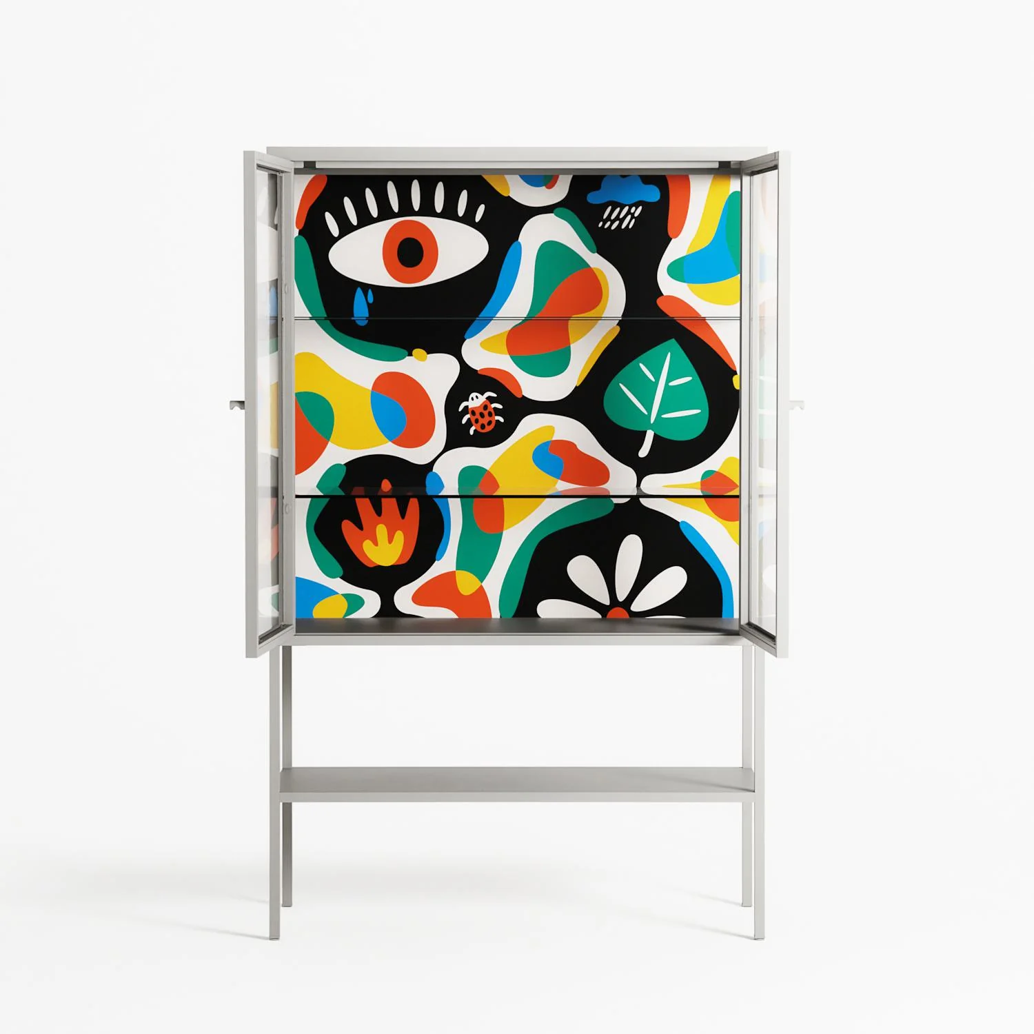 Alive - Loft Cabinet - Vratislav Pecka - Chalk - Clear glass - Image 3